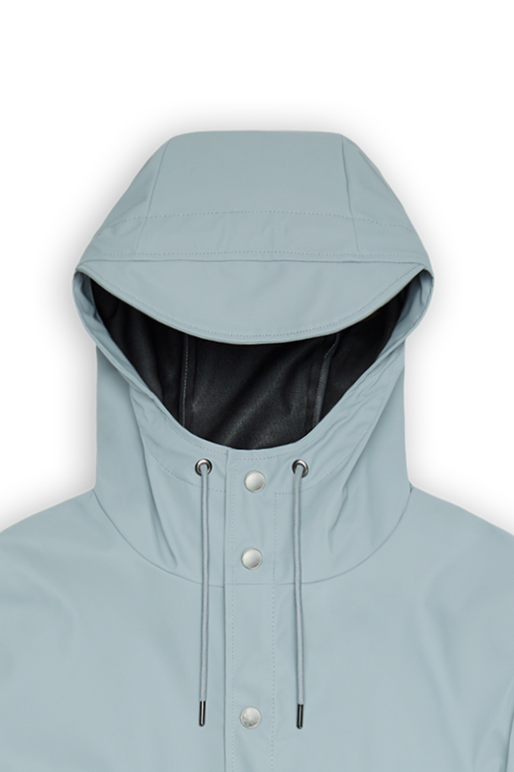 Coupe-vent imperméable long à capuche Bleu
