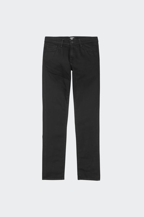 CARHARTT WIP Slim-fit mid-rise jeans in stretch cotton Black