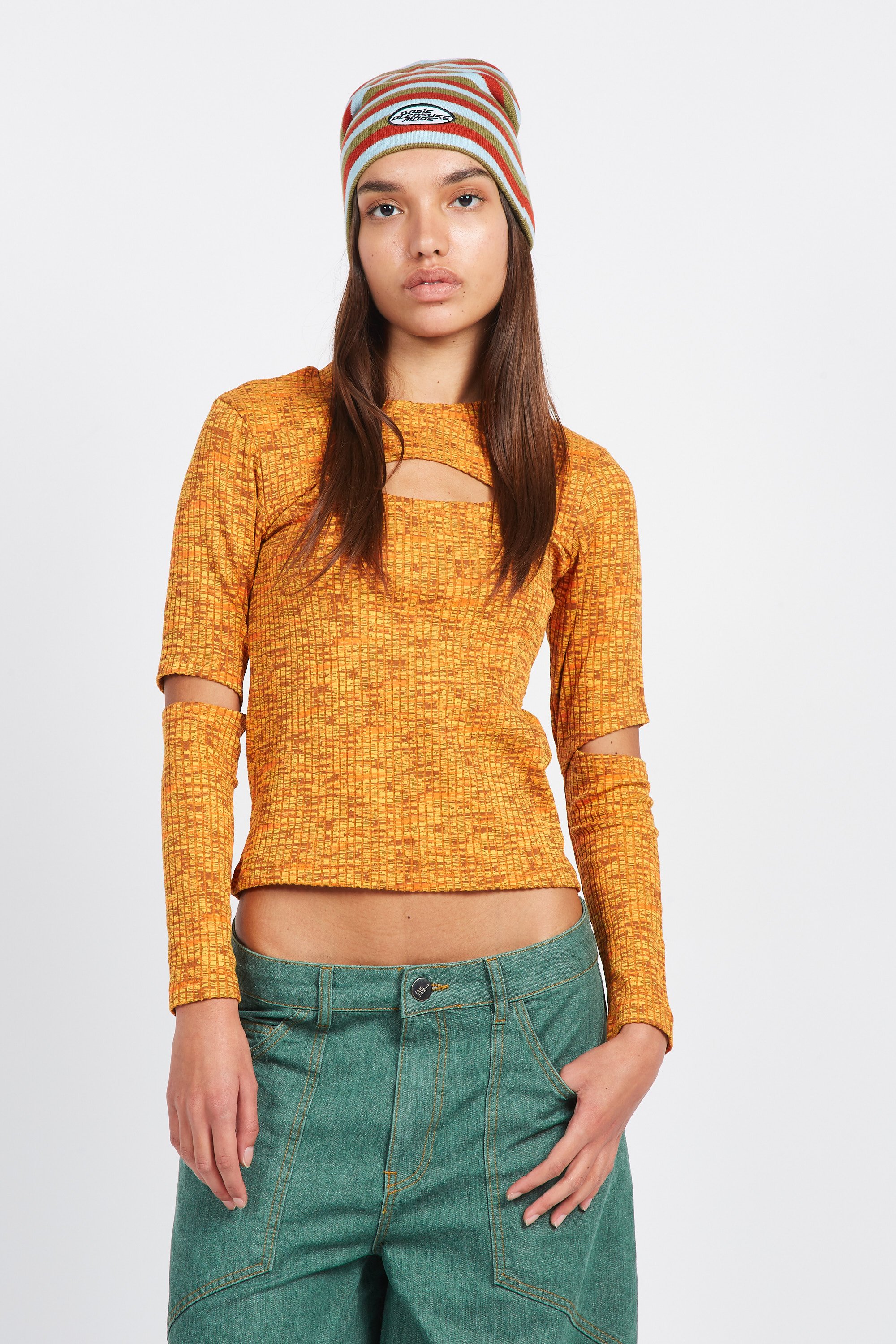 Top | Orange by BASIC PLEASURE MODE Top Orange