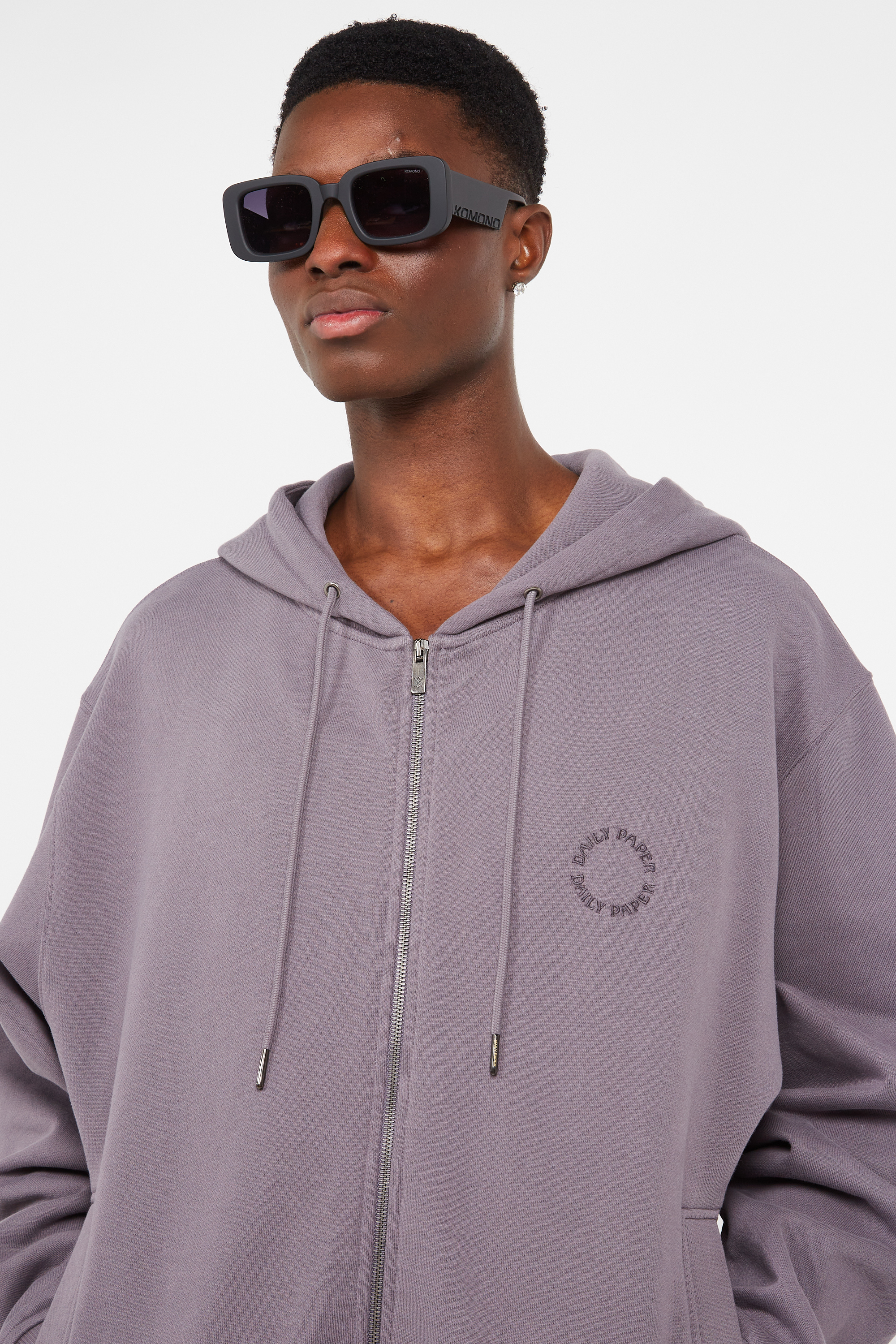 zip-up hoodie Grey