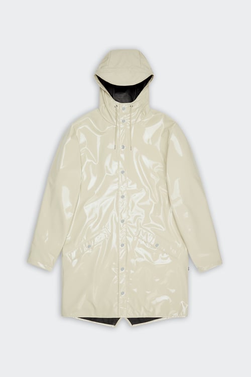Coupe-vent imperméable long à capuche - Taille XL Beige