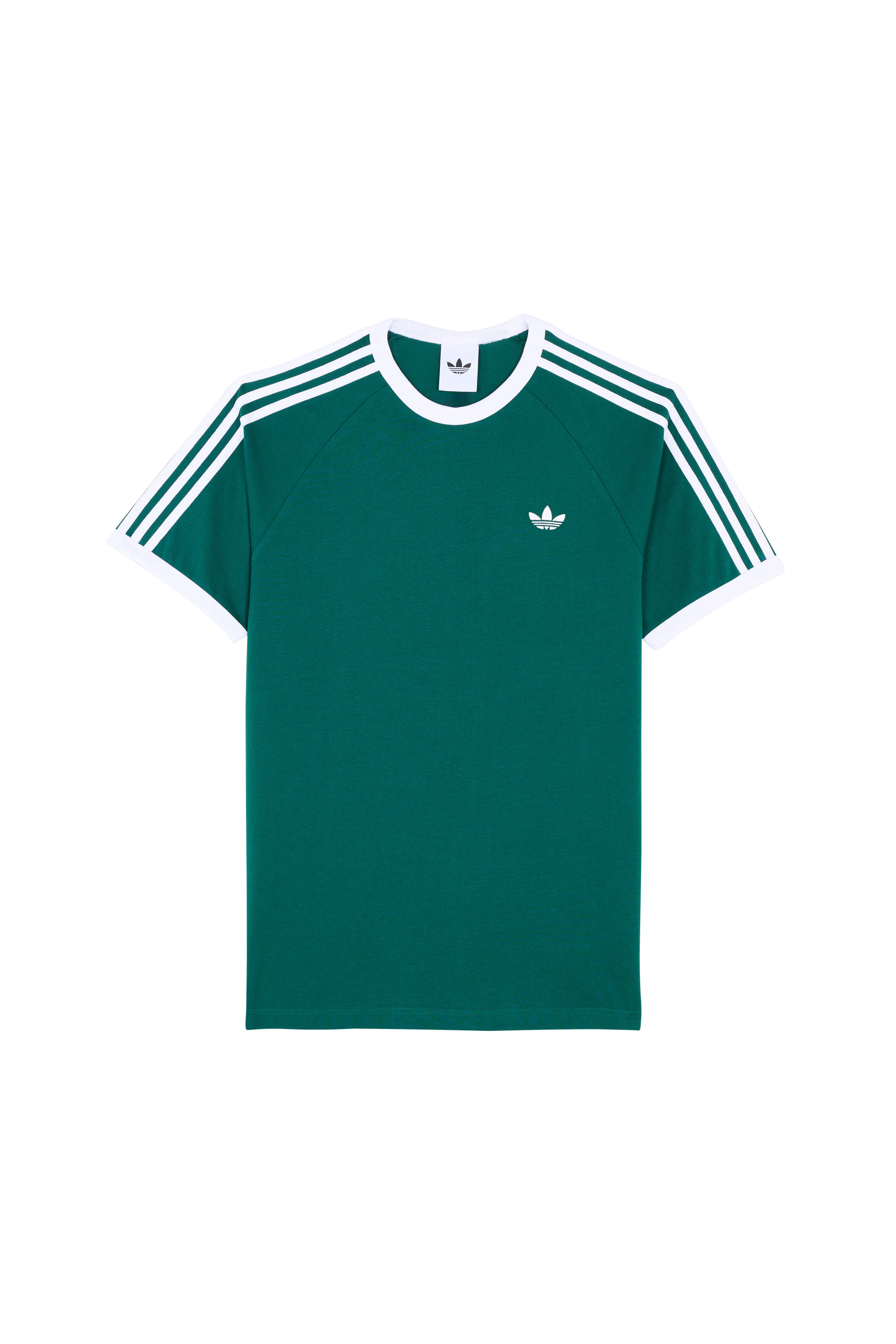 Regular-fit round-neck cotton T-shirt Green