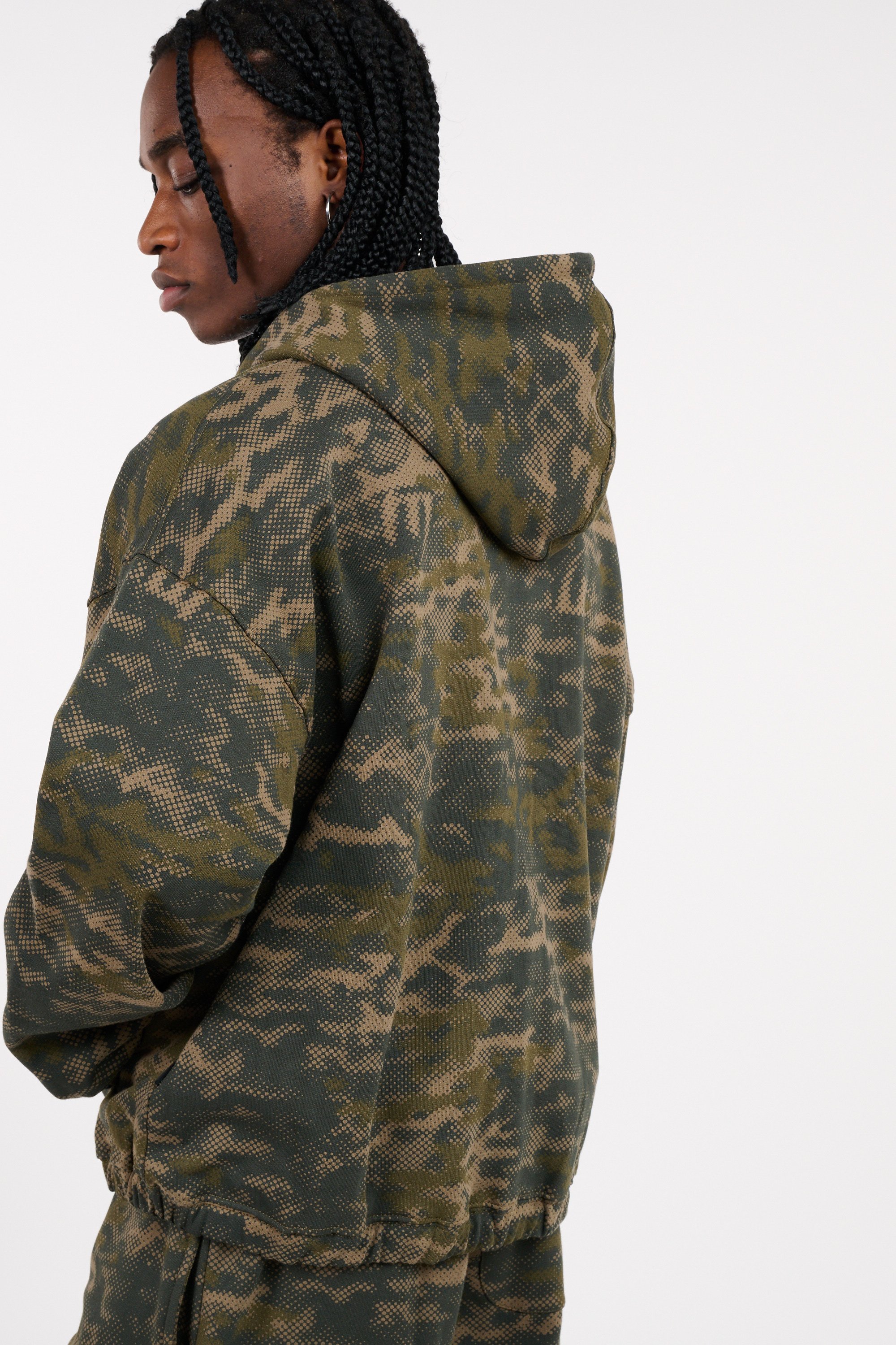 Zip-up hoodie | Green WASTED Men