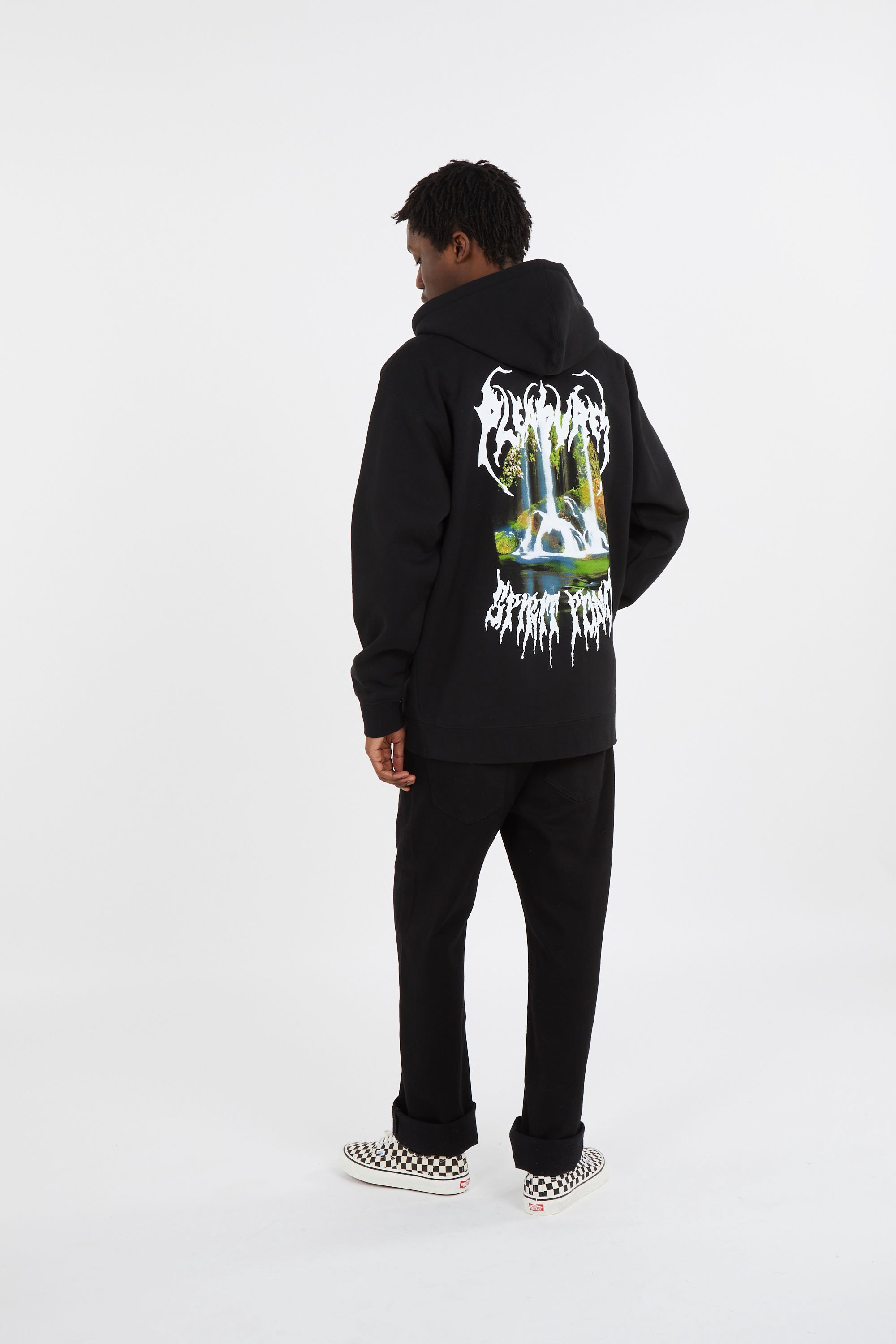 Zip-up hoodie Black