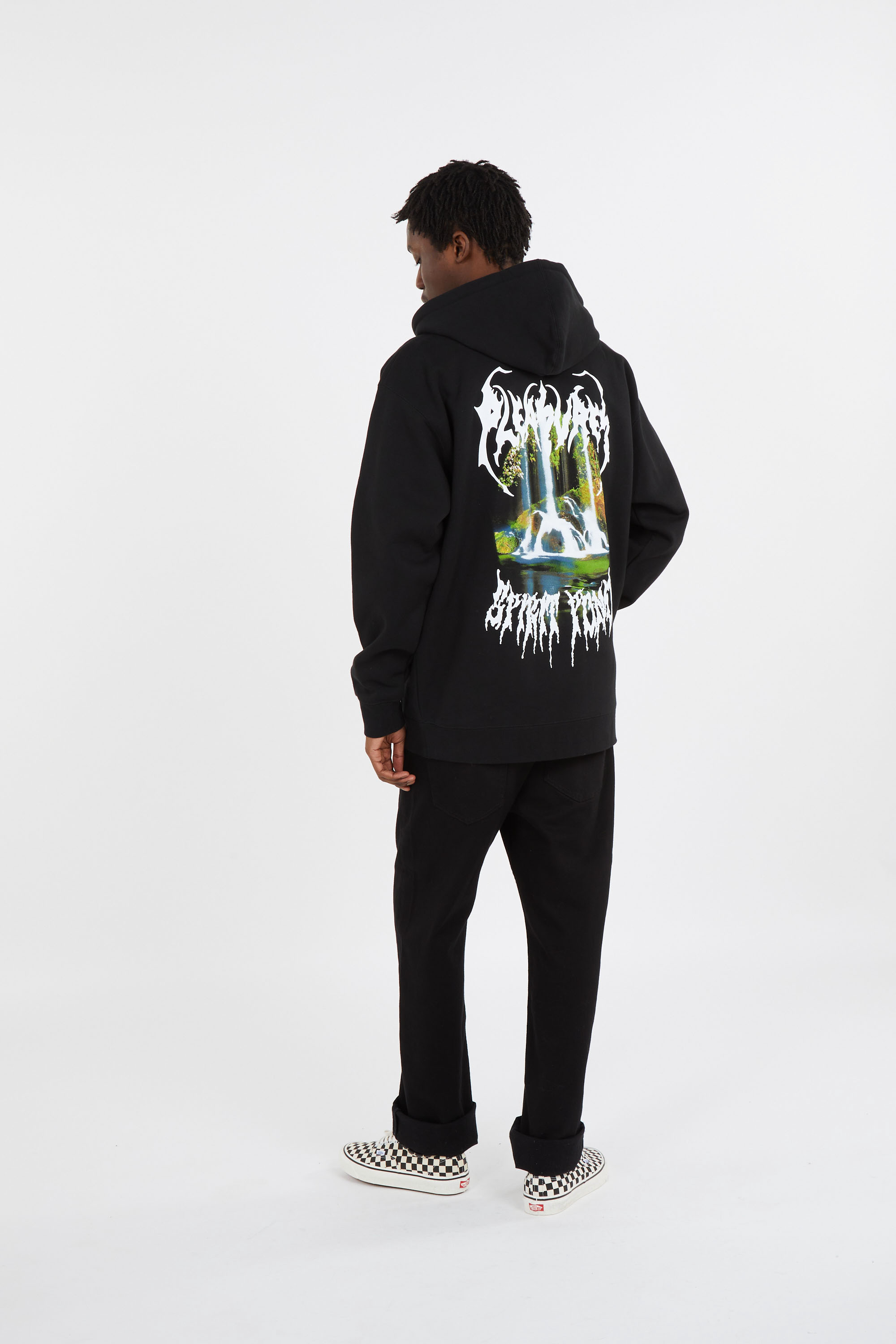 Zip-up hoodie Black