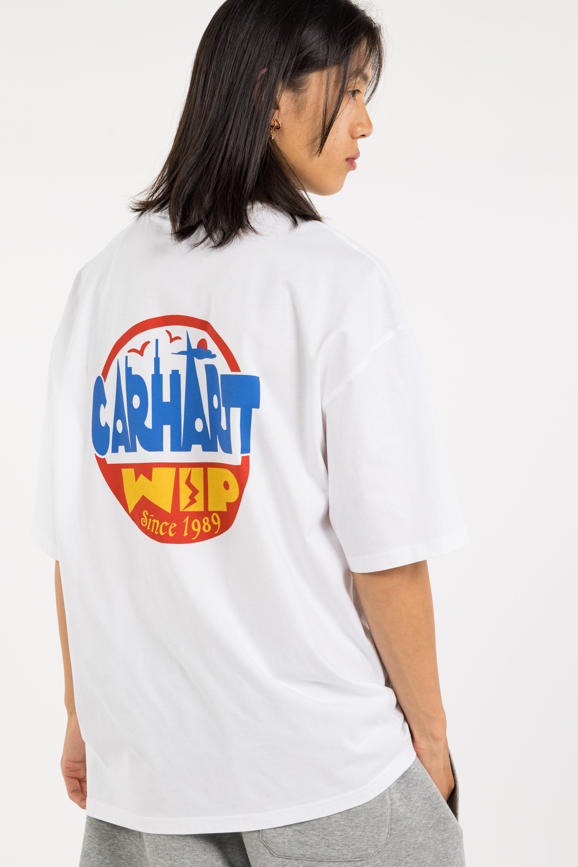Regular-fit round-neck cotton T-shirt | White CARHARTT WIP Men