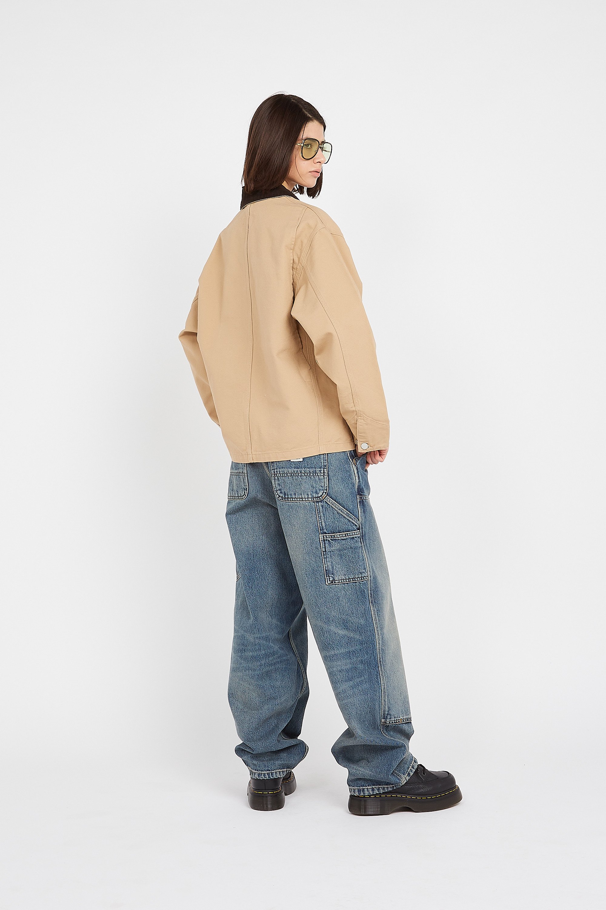 Leather deck shoes Black