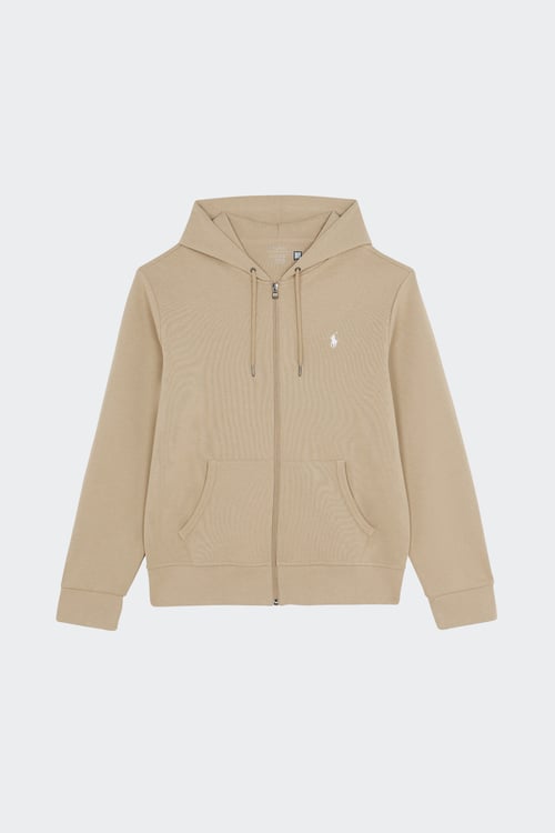 POLO RALPH LAUREN Hoodie zippé Beige