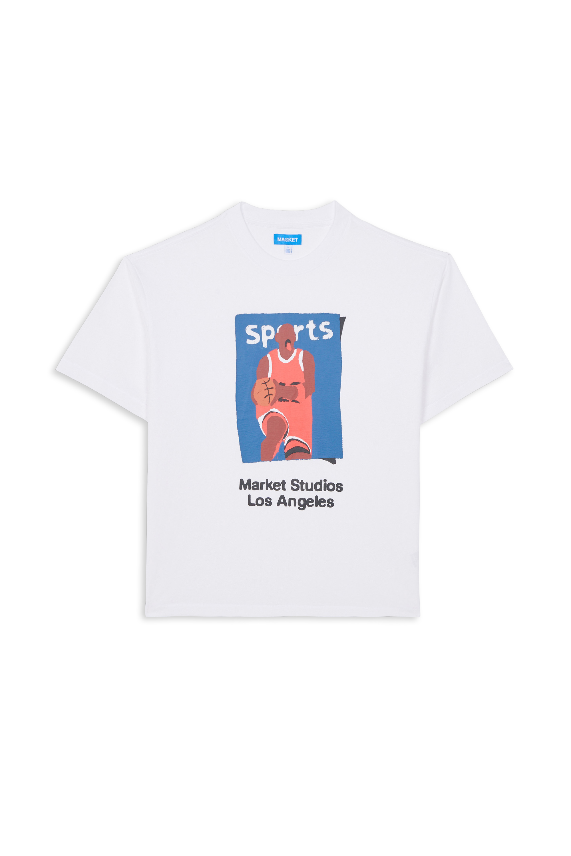 Regular-fit round-neck cotton T-shirt White