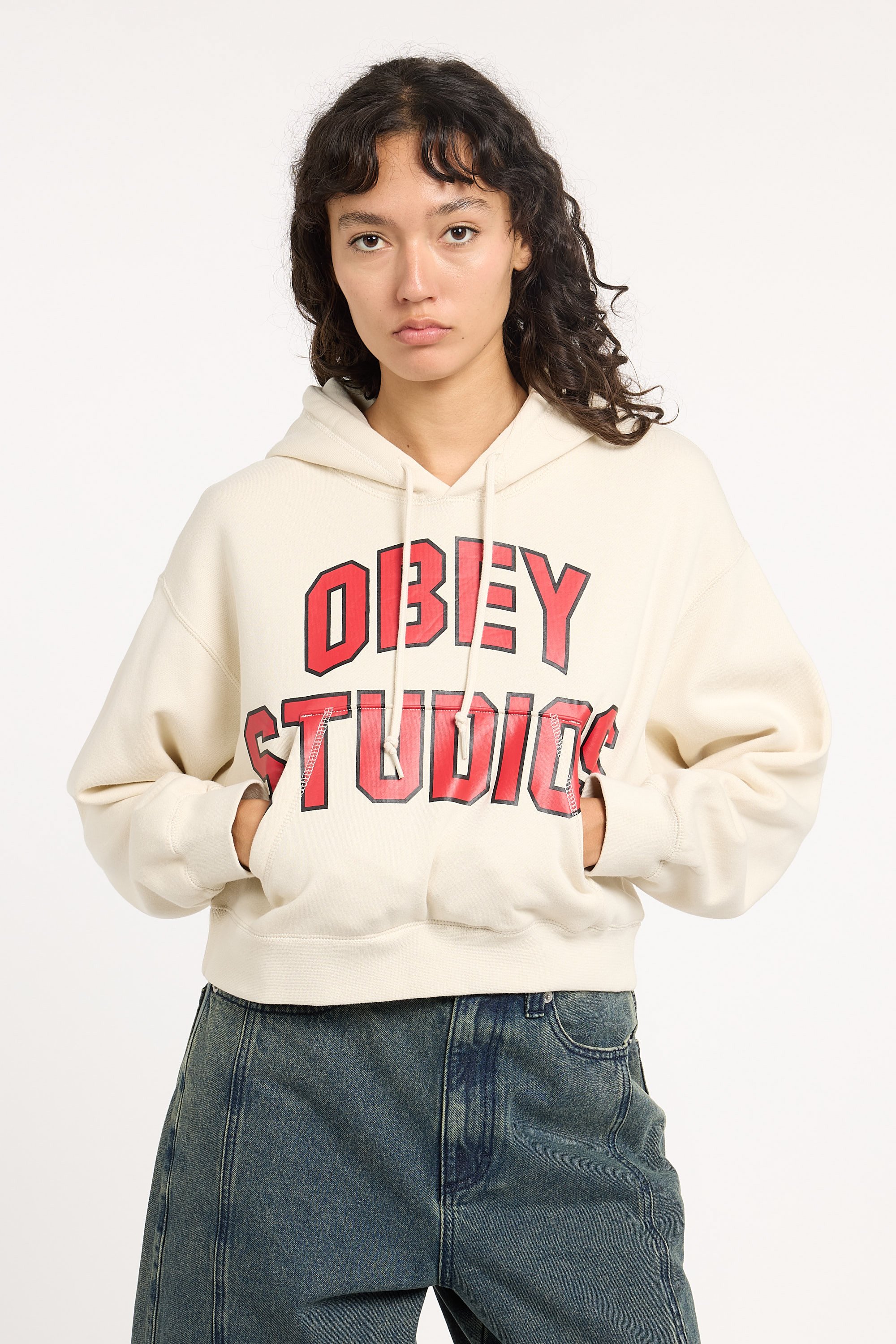 Tommy badge sweatshirt | Beige OBEY Women