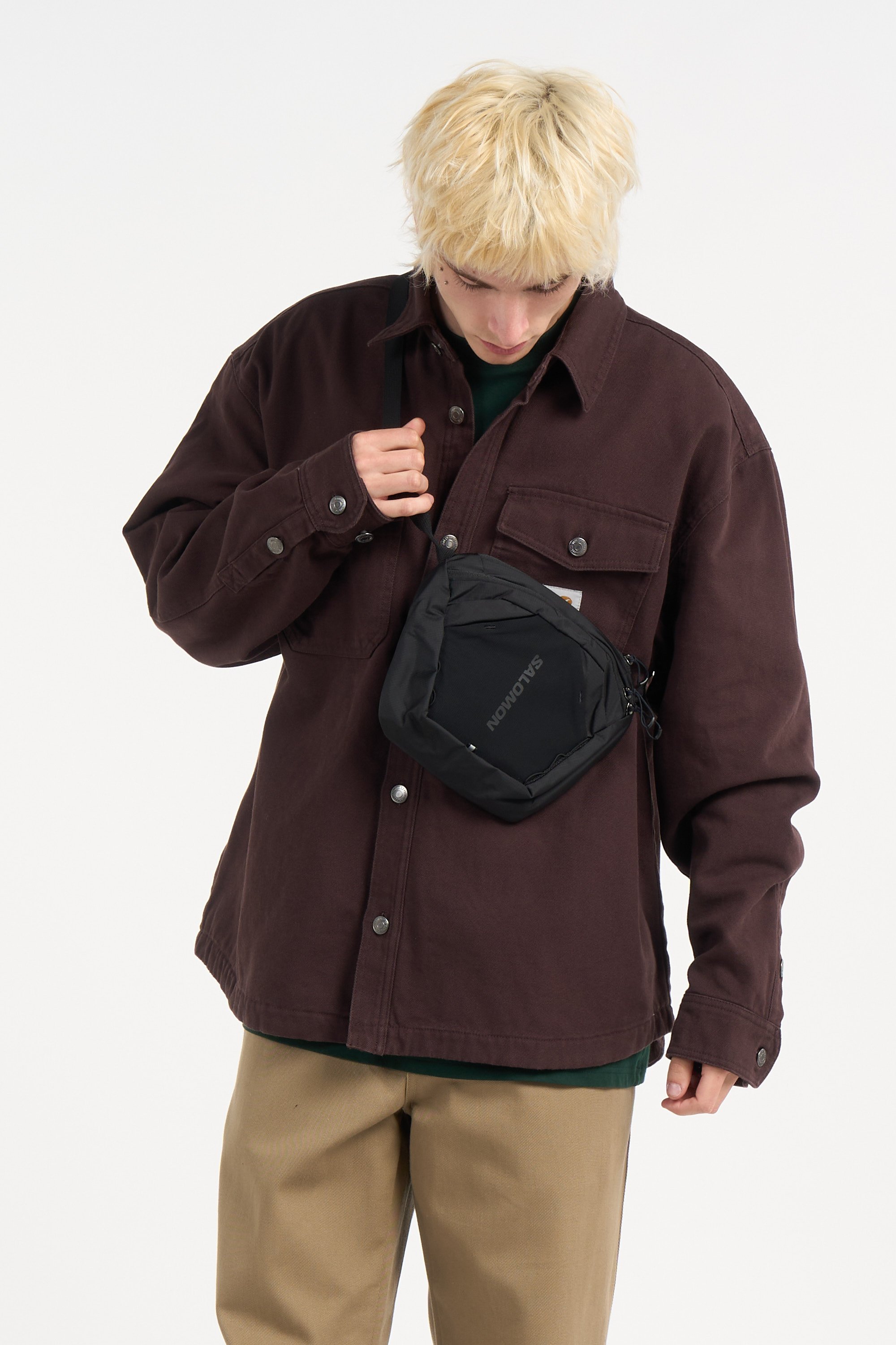 Small shoulder bag SALOMON Black
