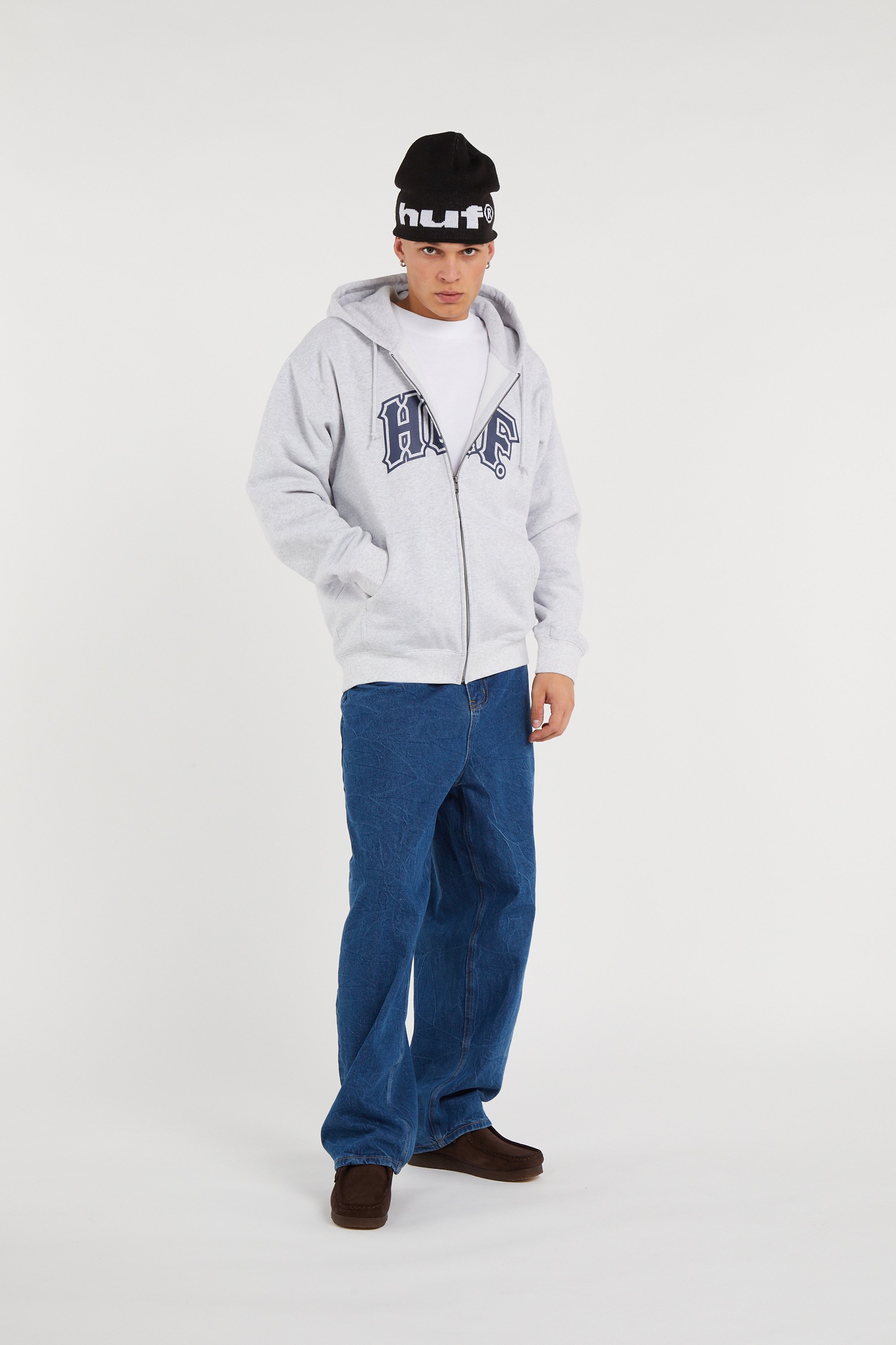 Tommy badge sweatshirt | Grey HUF Men