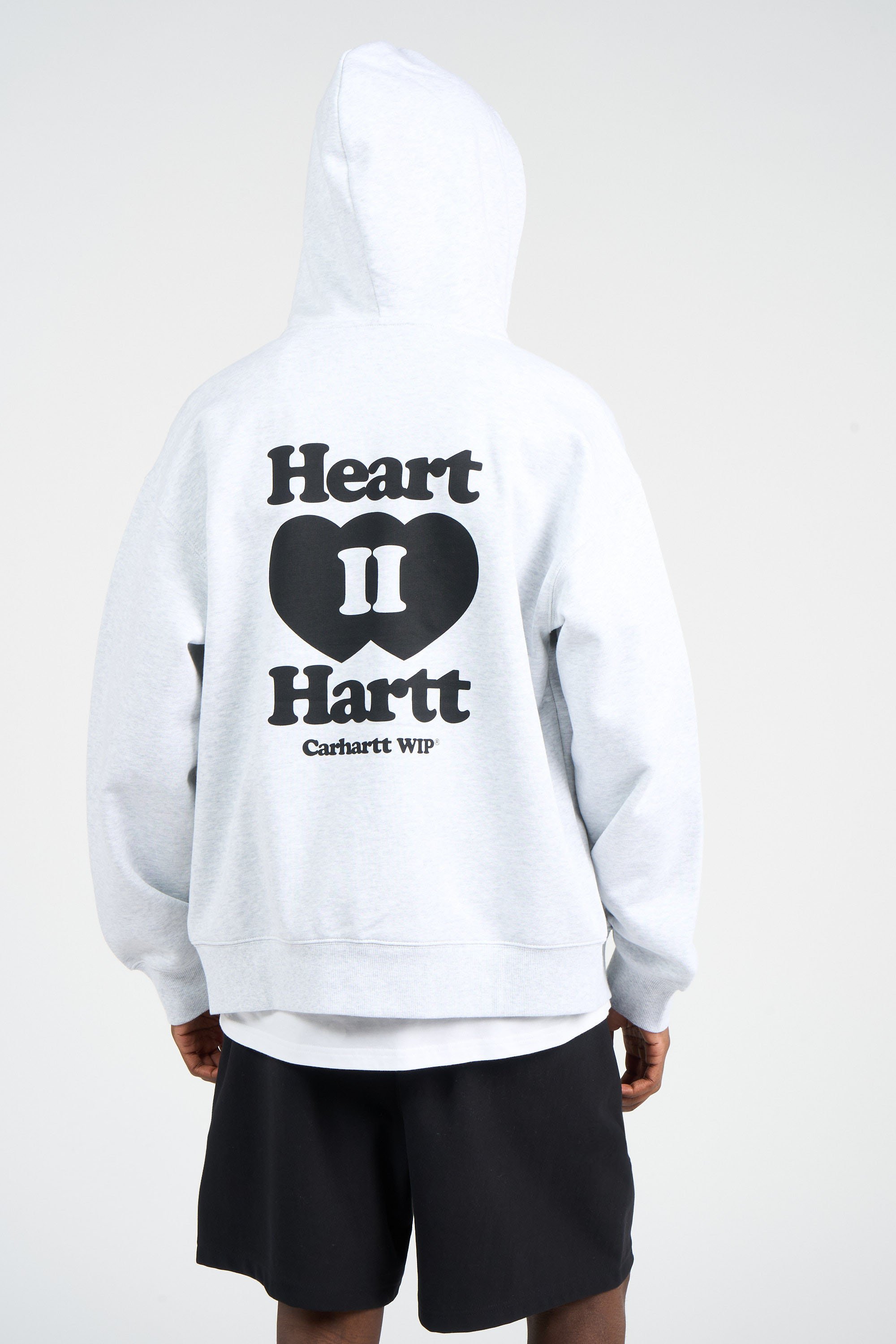 Hoodie zippé Hooded heart ii hartt sweat jacket Gris Carhartt wip