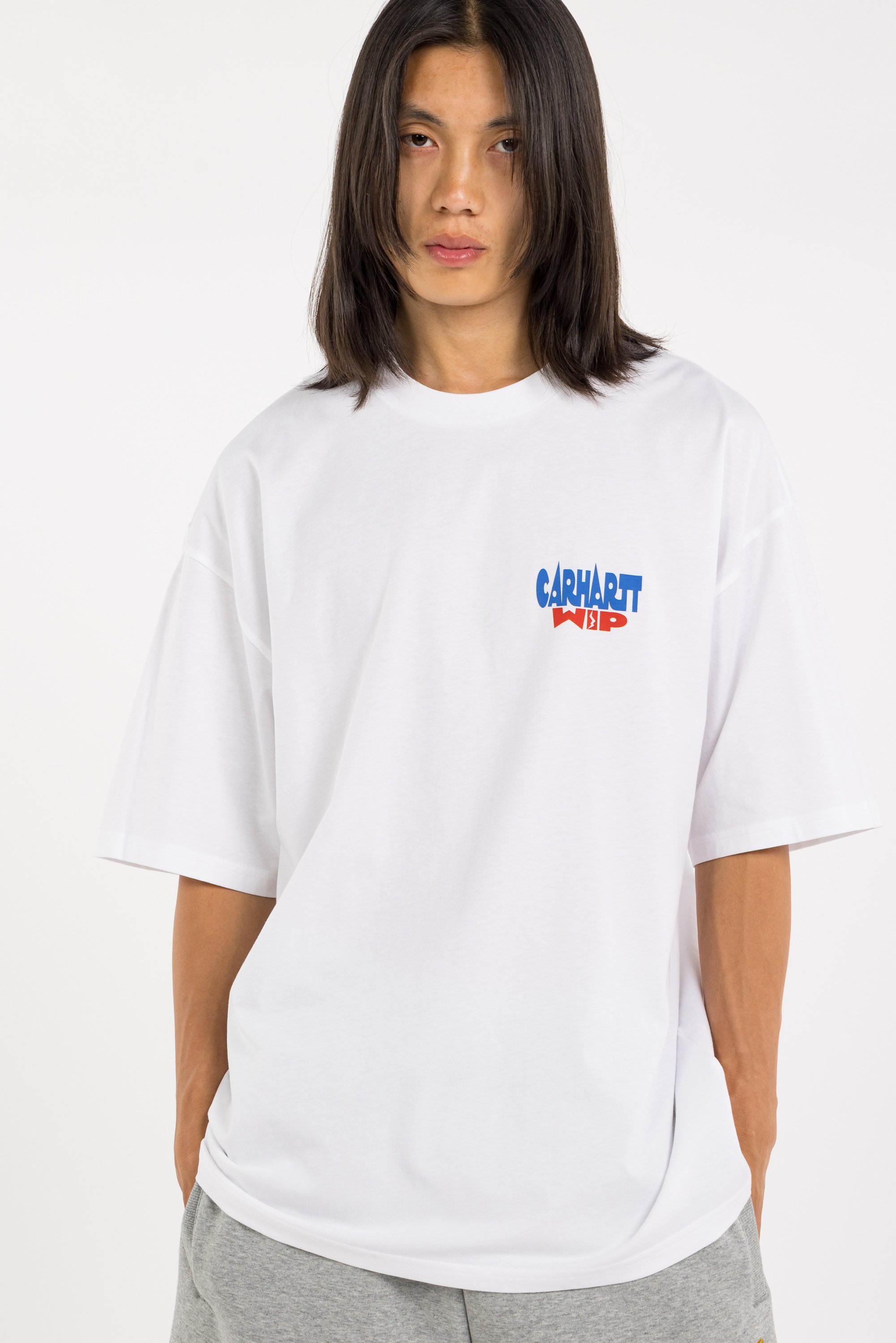 Regular-fit round-neck cotton T-shirt | White CARHARTT WIP Men