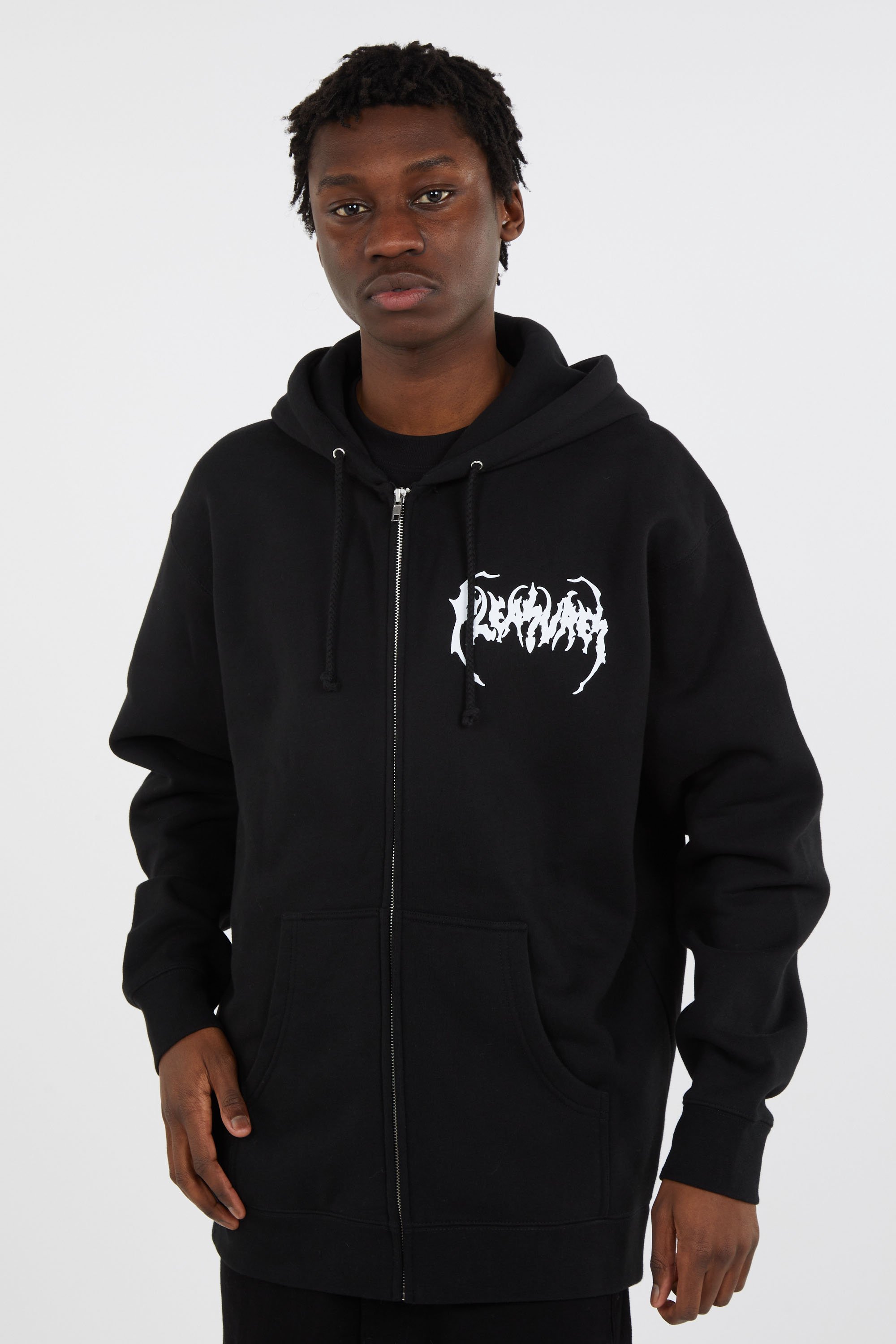 Zip-up hoodie Black