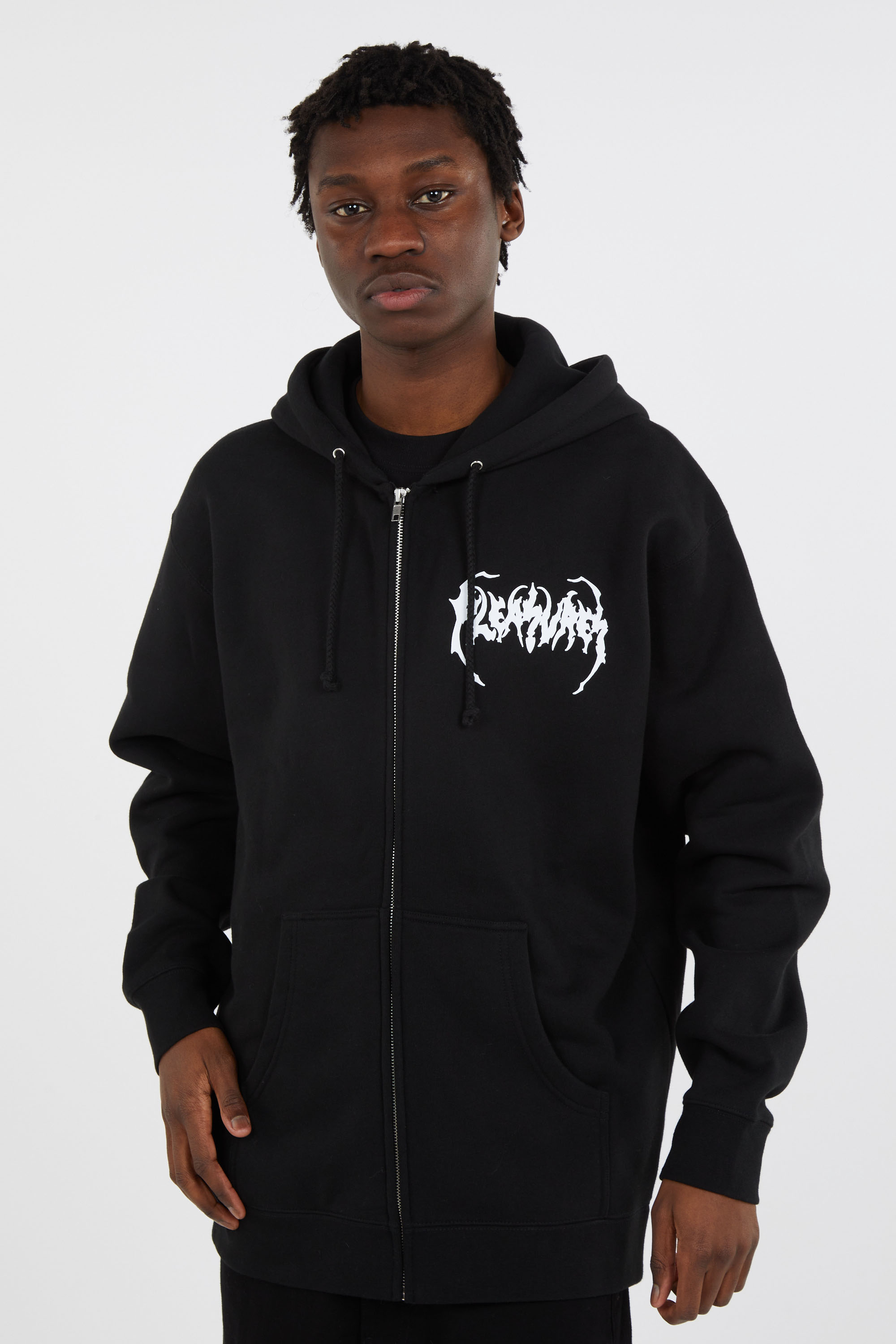 Zip-up hoodie Black