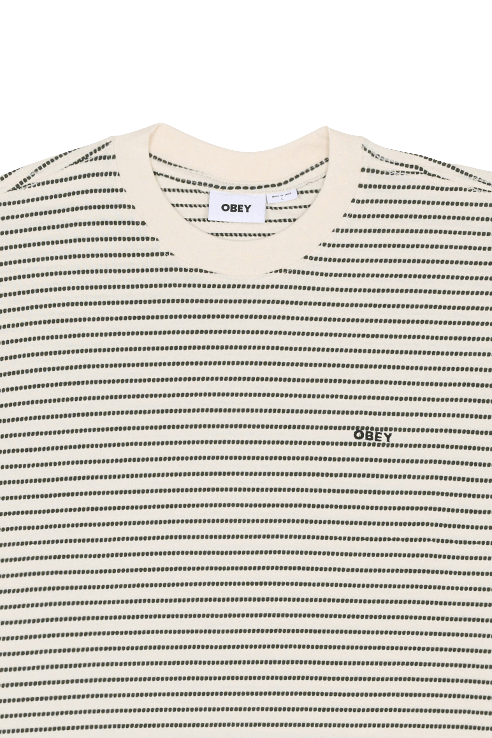 Regular-fit round-neck cotton T-shirt | Beige OBEY Men
