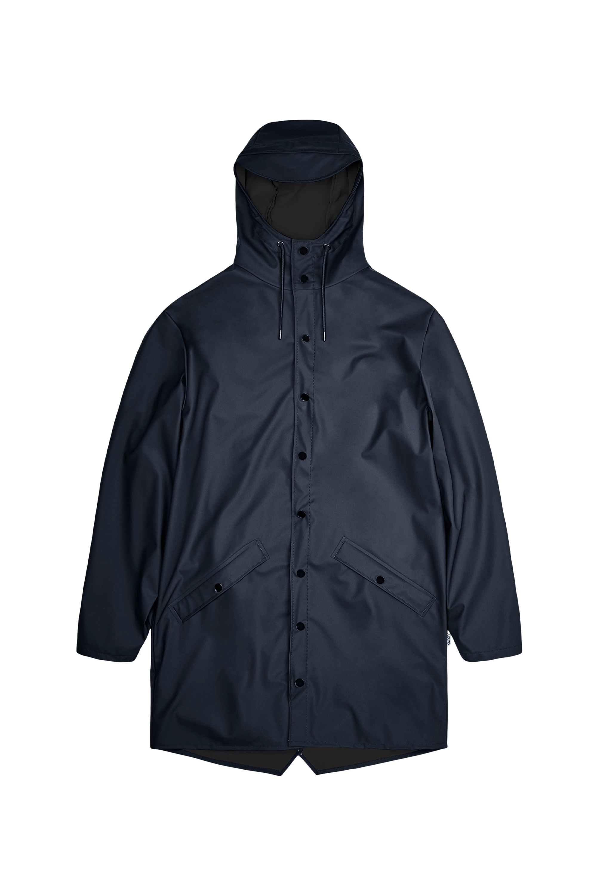 Coupe-vent imperméable long à capuche Bleu