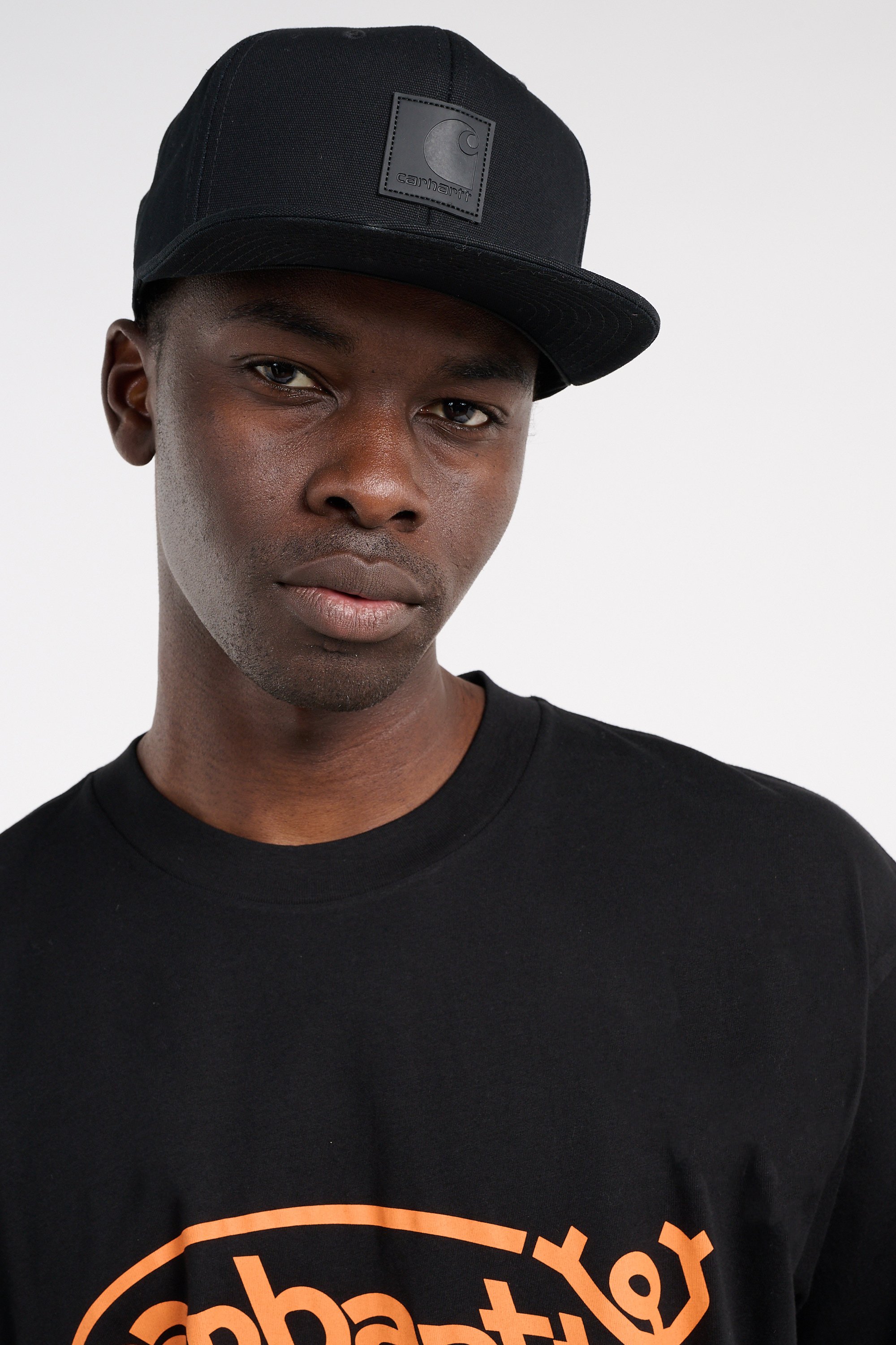 Flat visor cap in cotton CARHARTT WIP Black