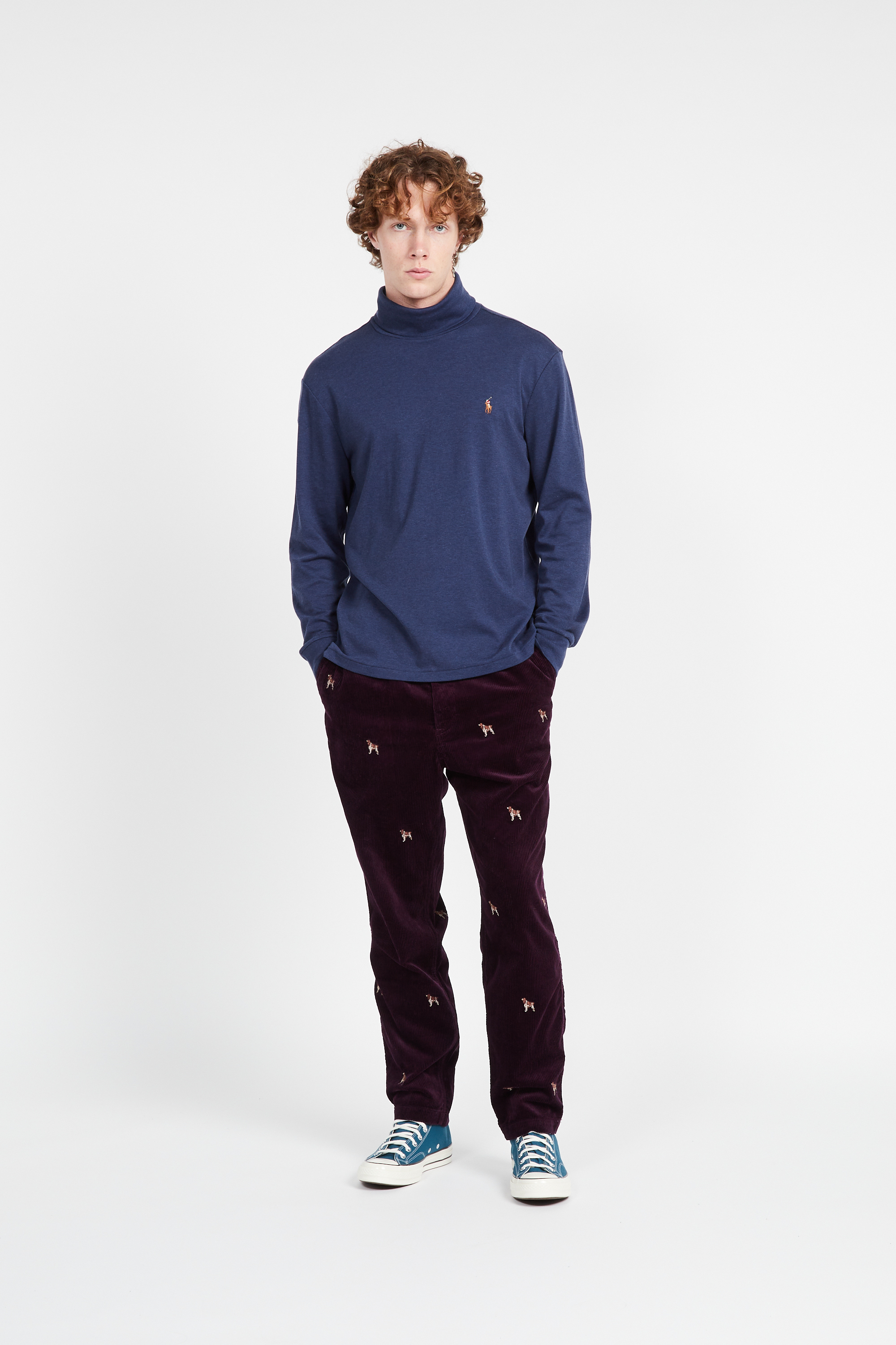 Turtleneck sweater Blue