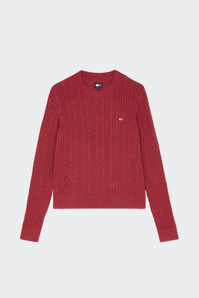 Pull Rouge Tommy Jeans Femme Citadium