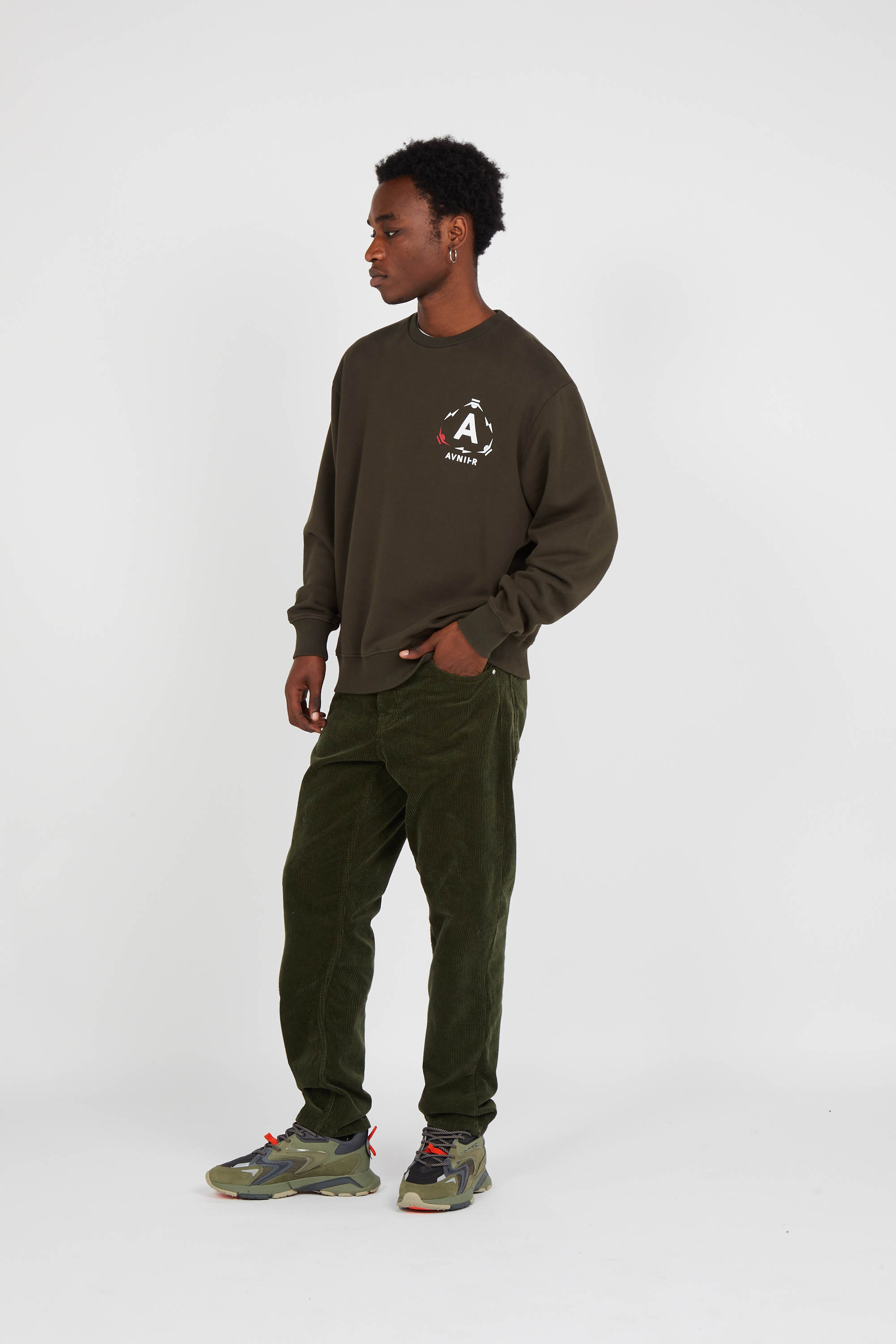 Newton straight trousers Khaki