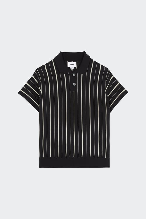 Obey - Polo - Taille L Noir femme