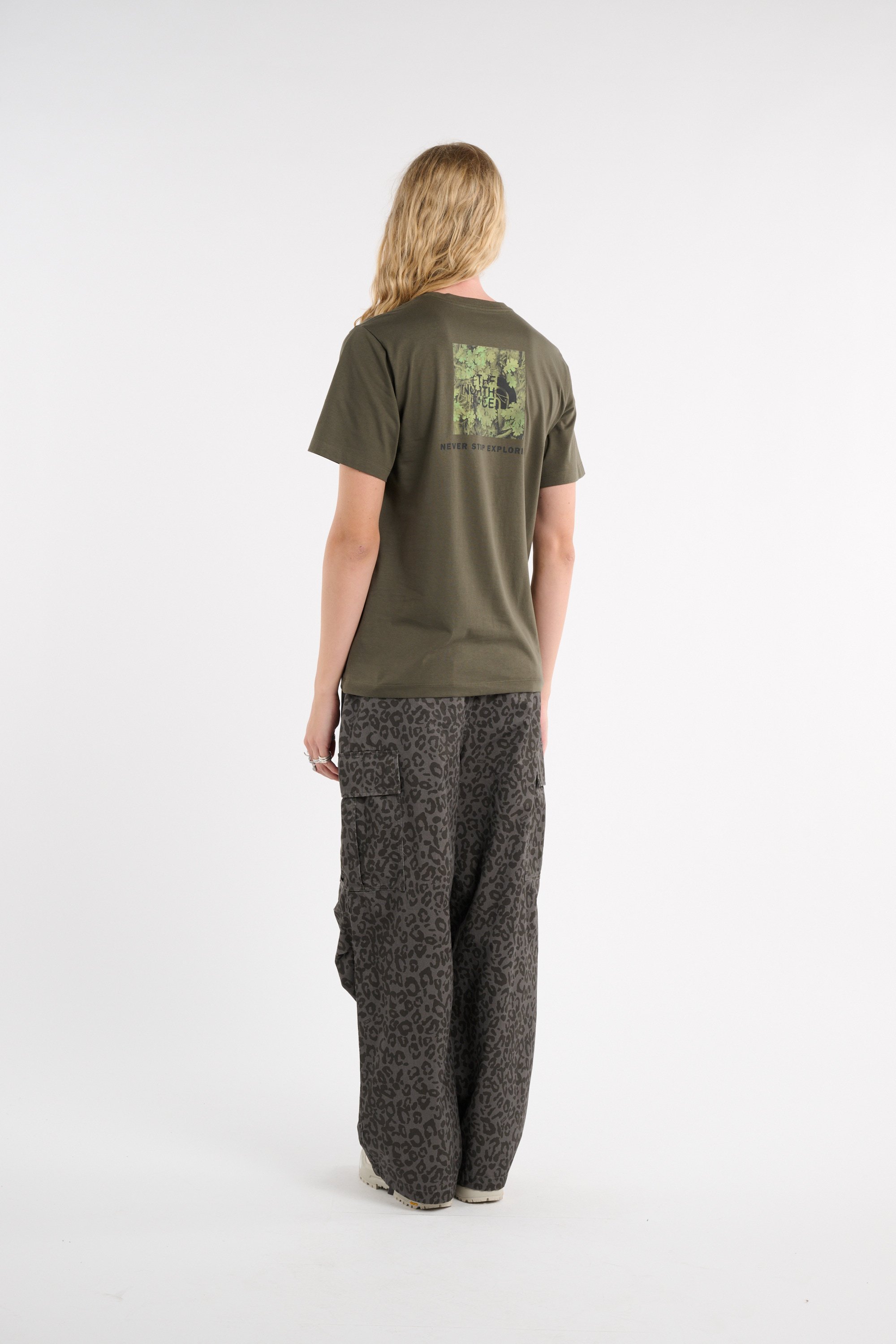 Regular-fit round-neck cotton T-shirt | Khaki THE NORTH FACE Men