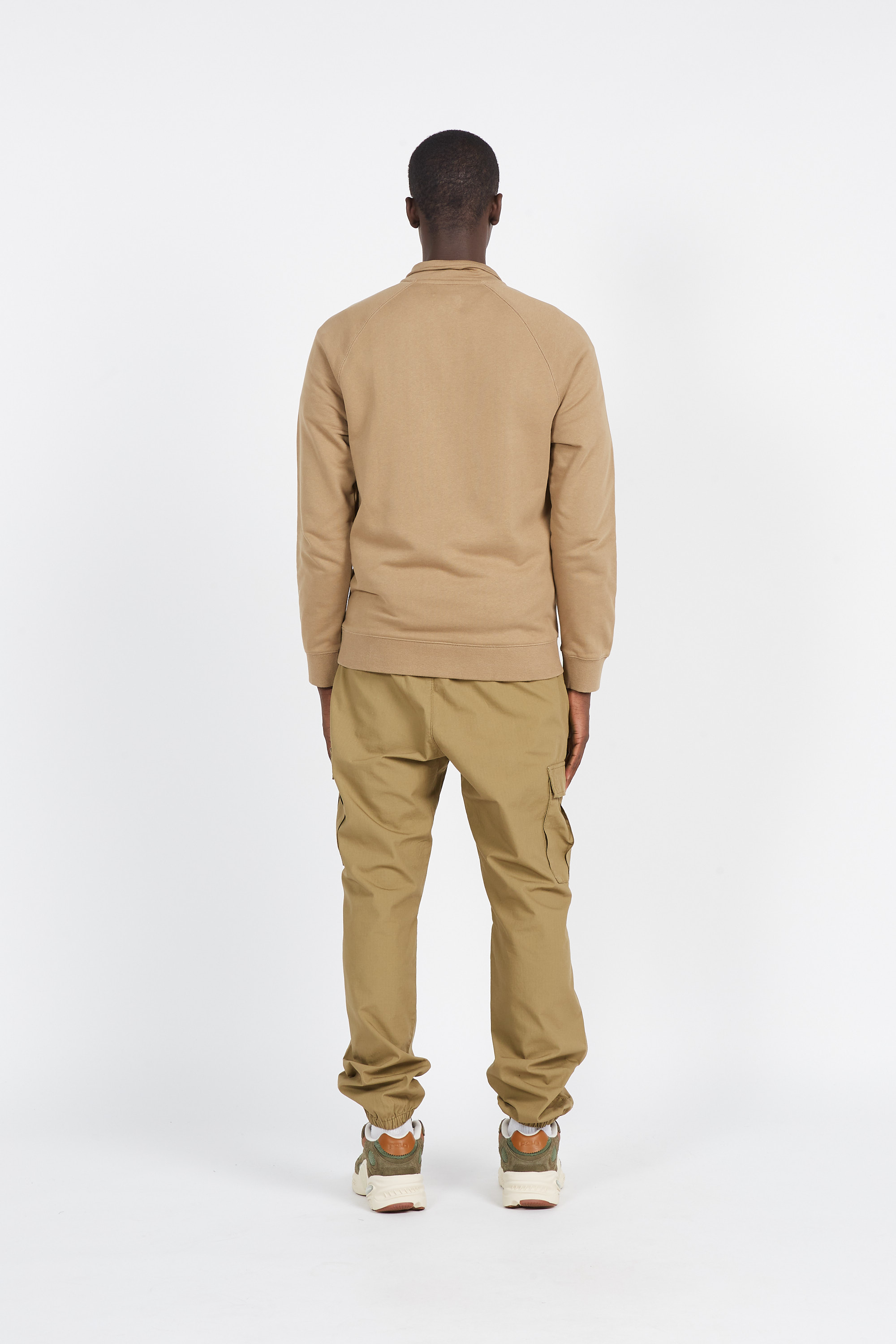 Zip-up sweatshirt Beige