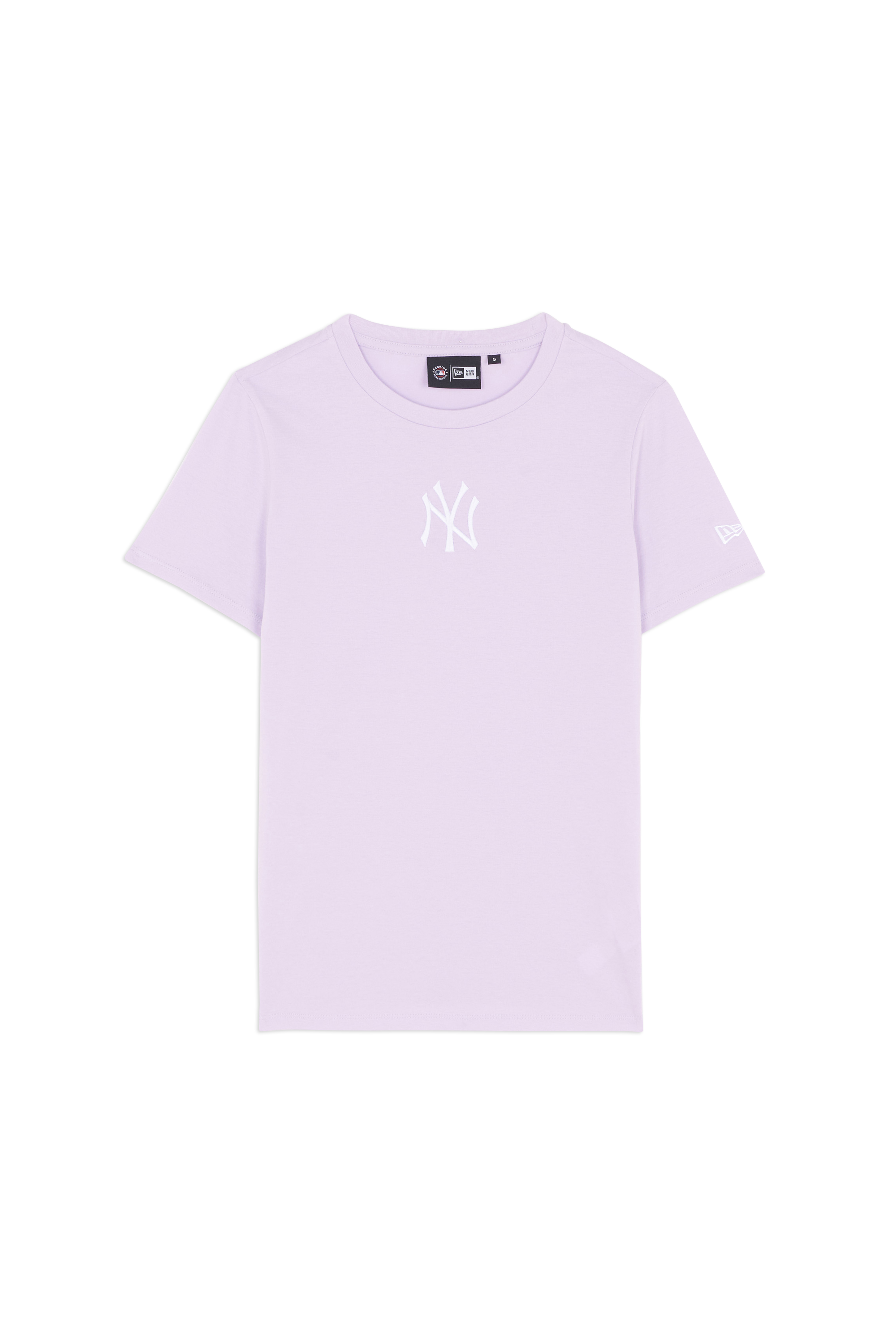 Regular-fit round-neck cotton T-shirt Purple