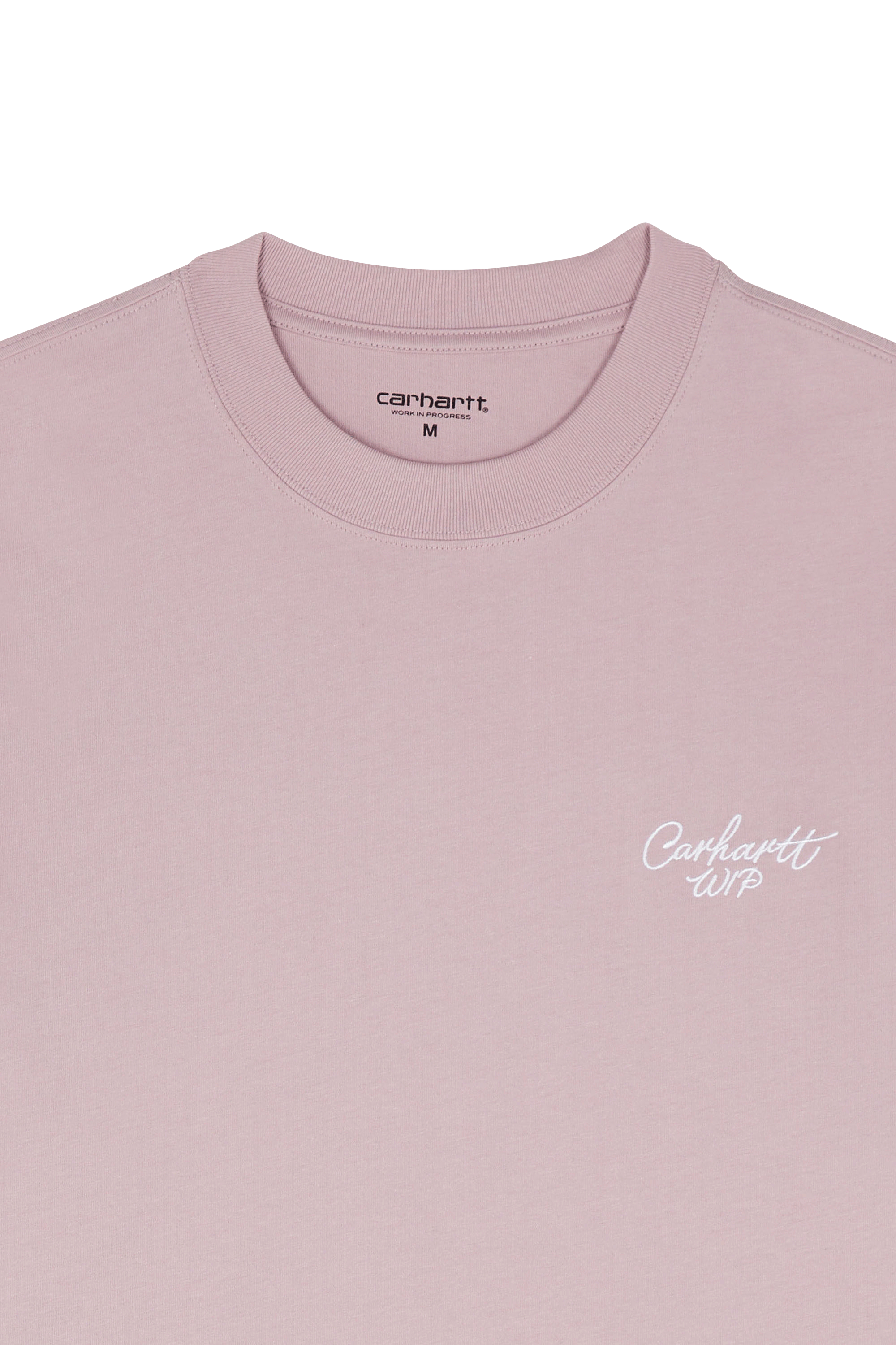 Regular-fit round-neck cotton T-shirt Pink