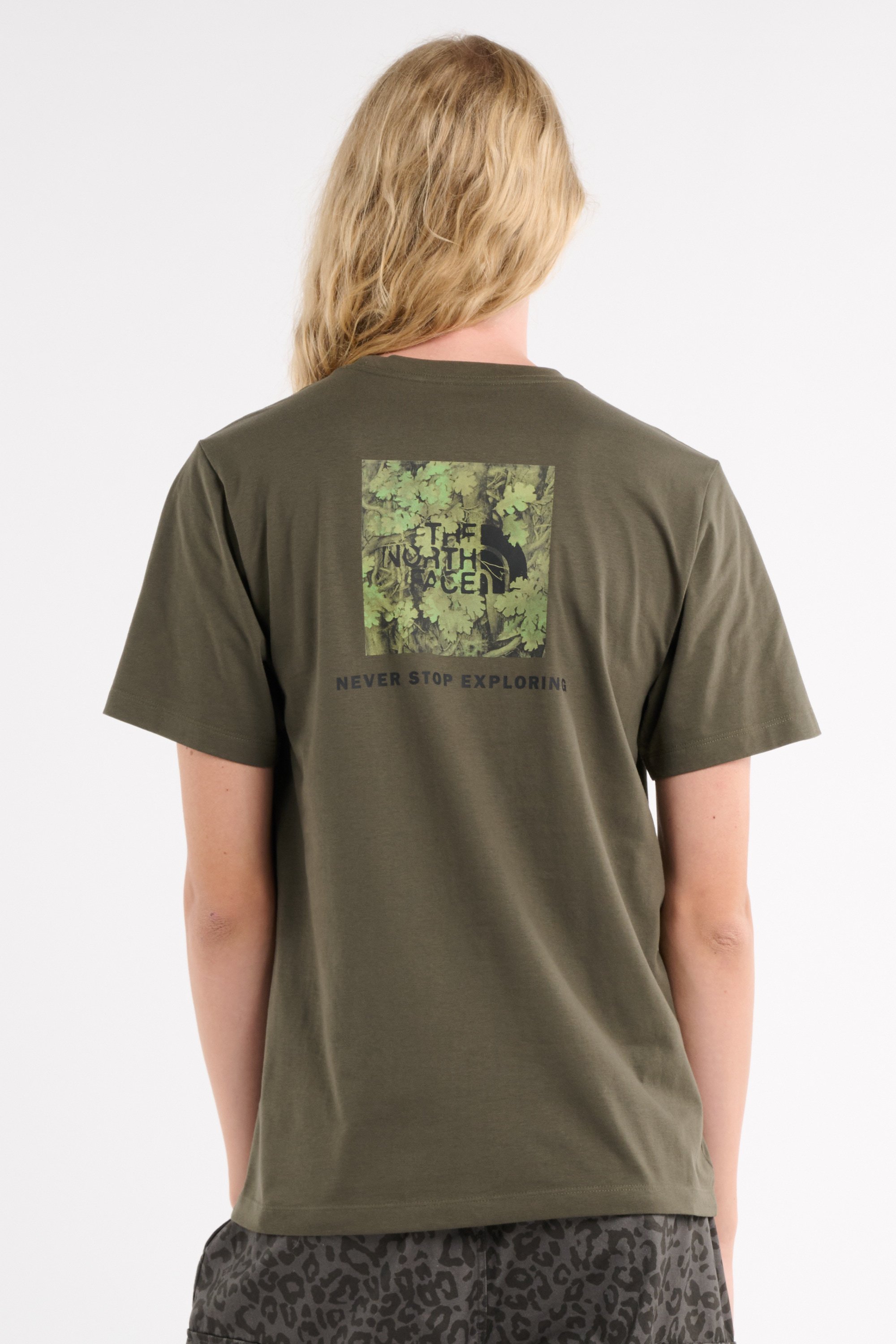 Regular-fit round-neck cotton T-shirt | Khaki THE NORTH FACE Men