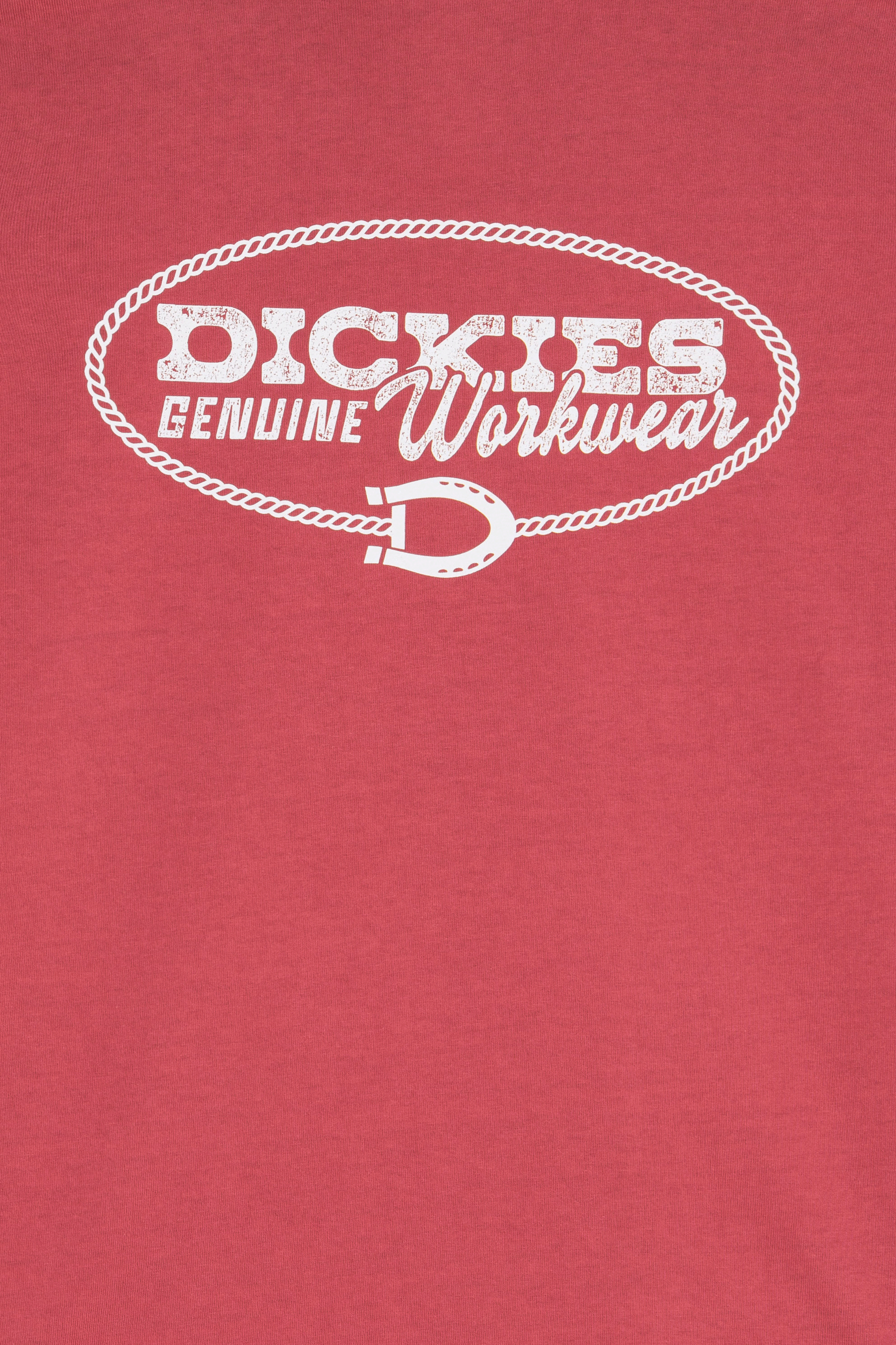 Regular-fit round-neck cotton T-shirt | Red DICKIES Men
