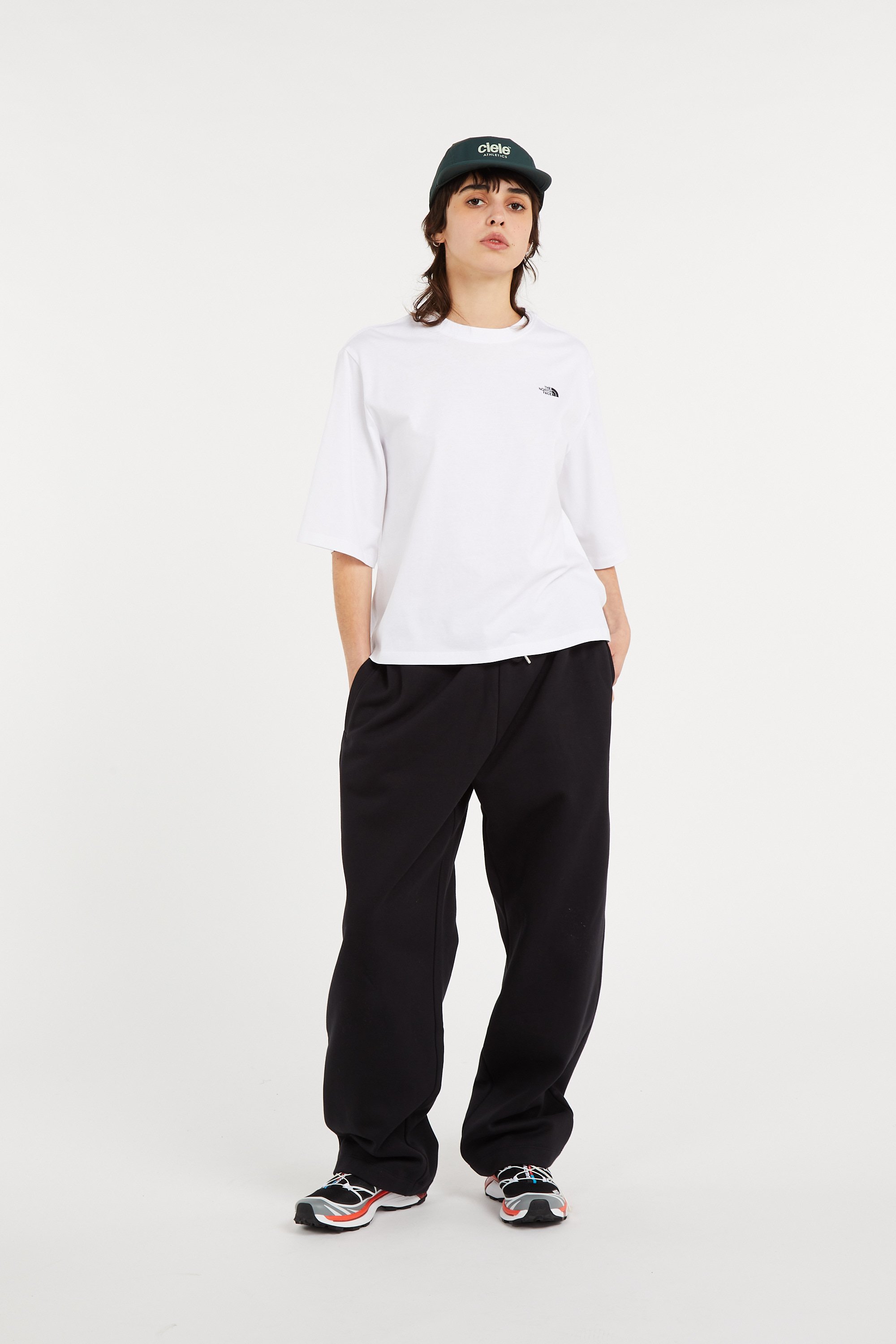 Regular-fit round-neck cotton T-shirt | White THE NORTH FACE Women