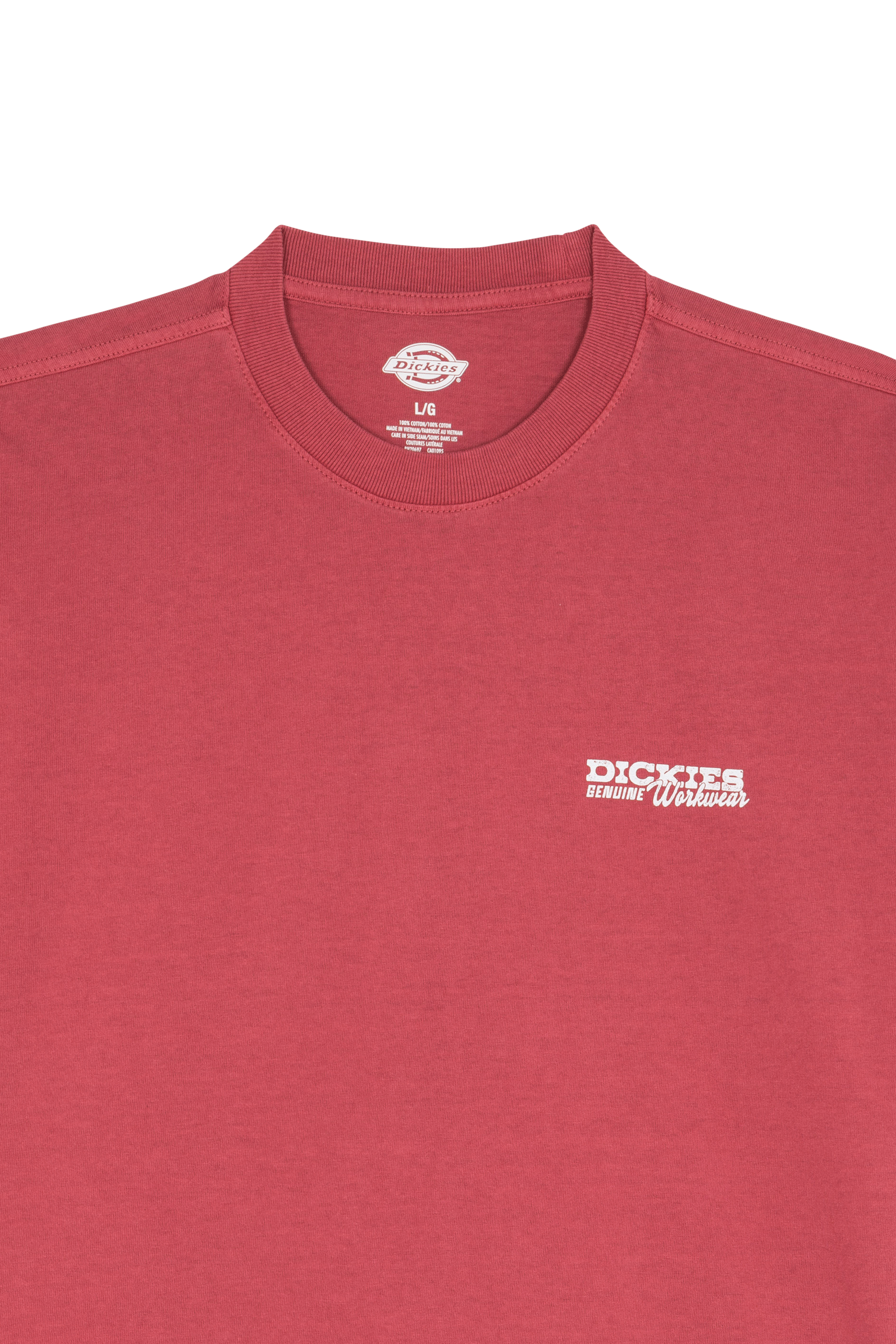 Regular-fit round-neck cotton T-shirt | Red DICKIES Men