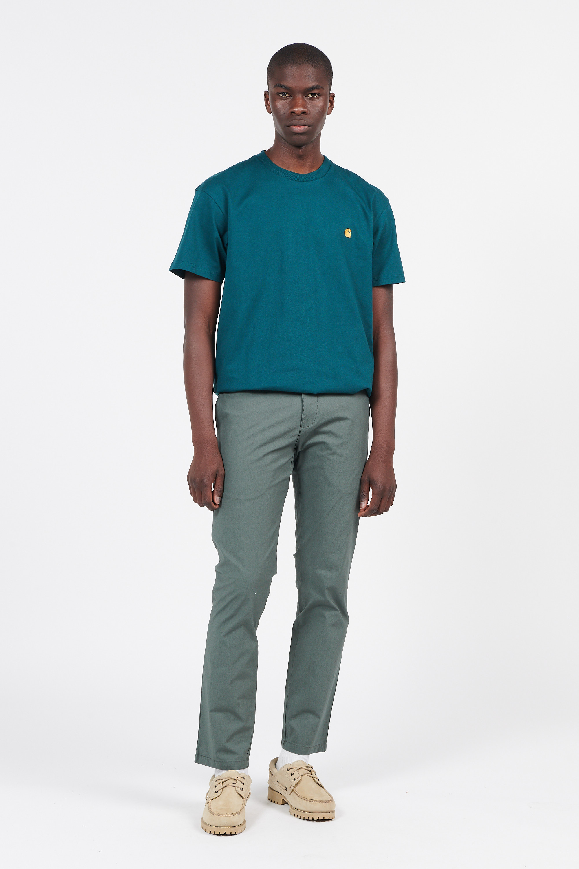 Pantalon chino Vert
