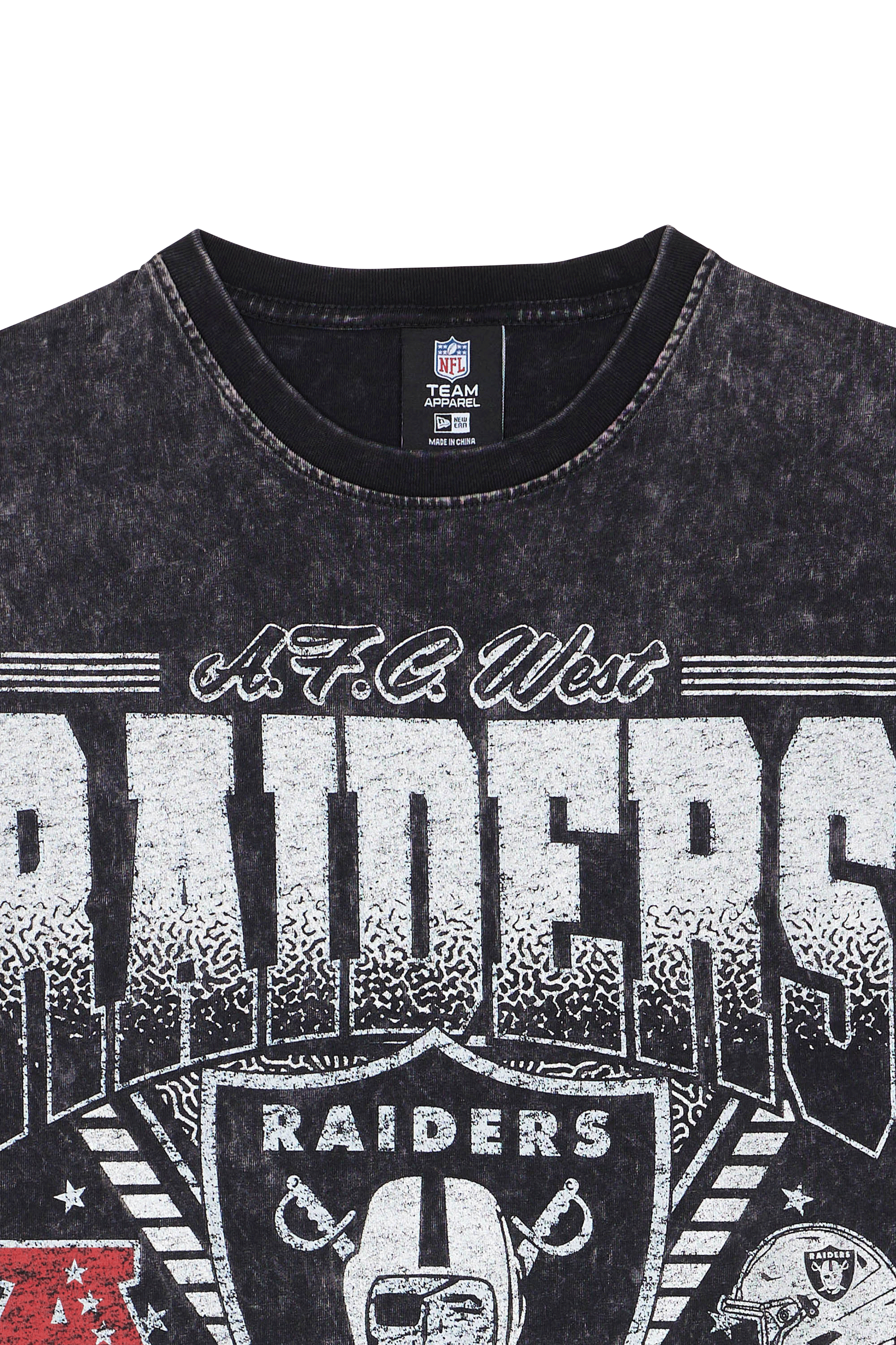 Regular-fit round-neck cotton T-shirt Black