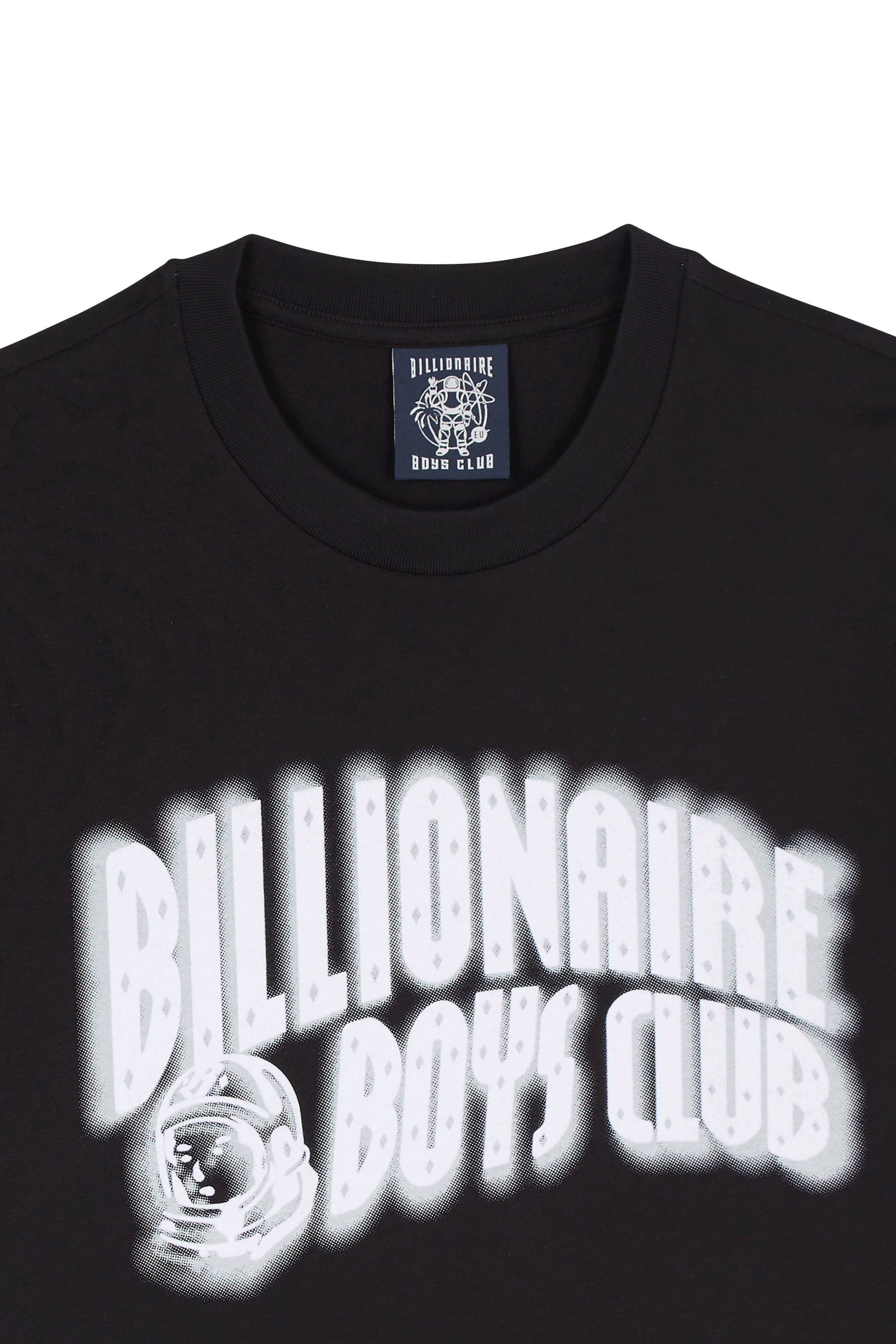 Regular-fit round-neck cotton T-shirt Black