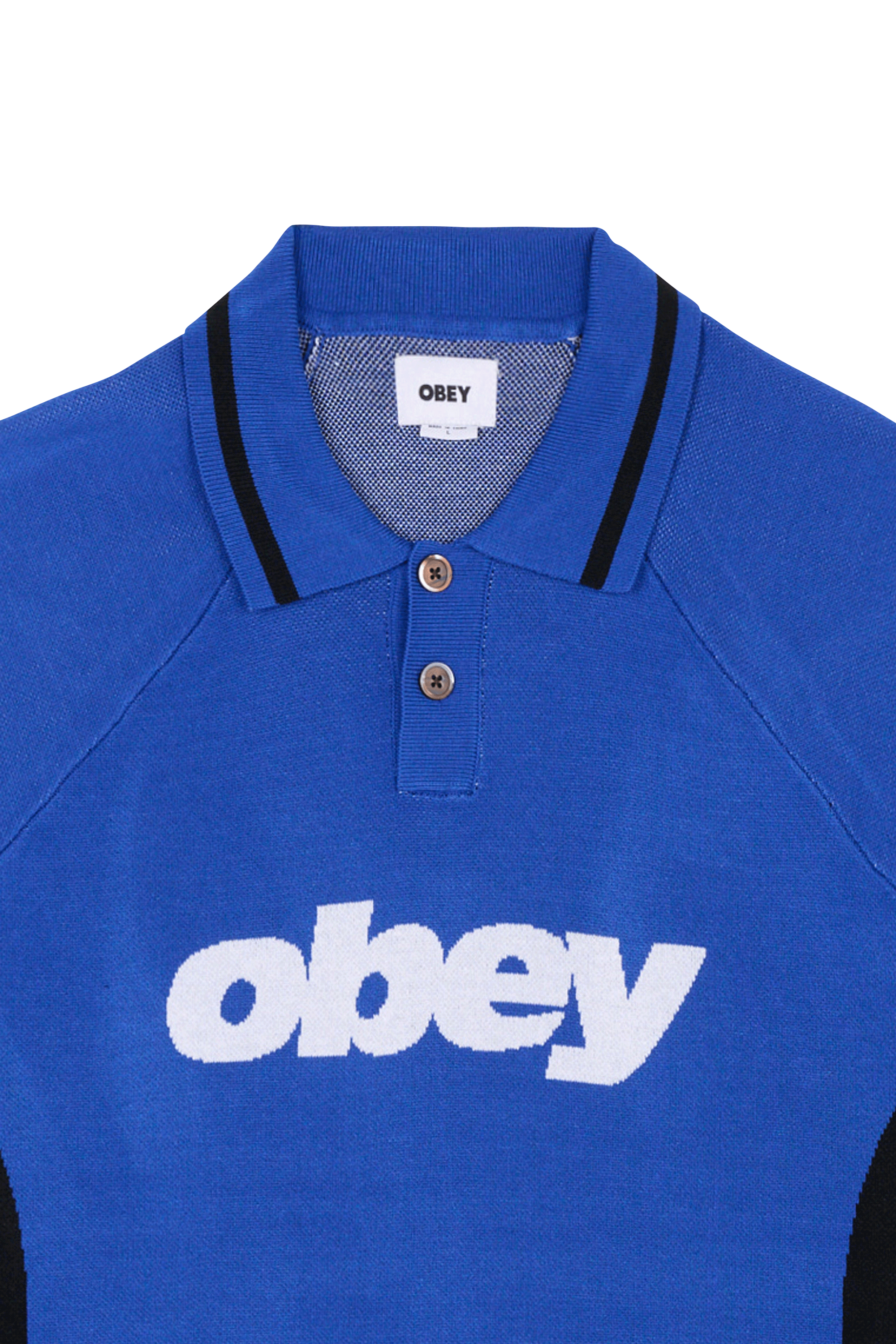 Regular-fit round-neck cotton T-shirt | Blue OBEY Men
