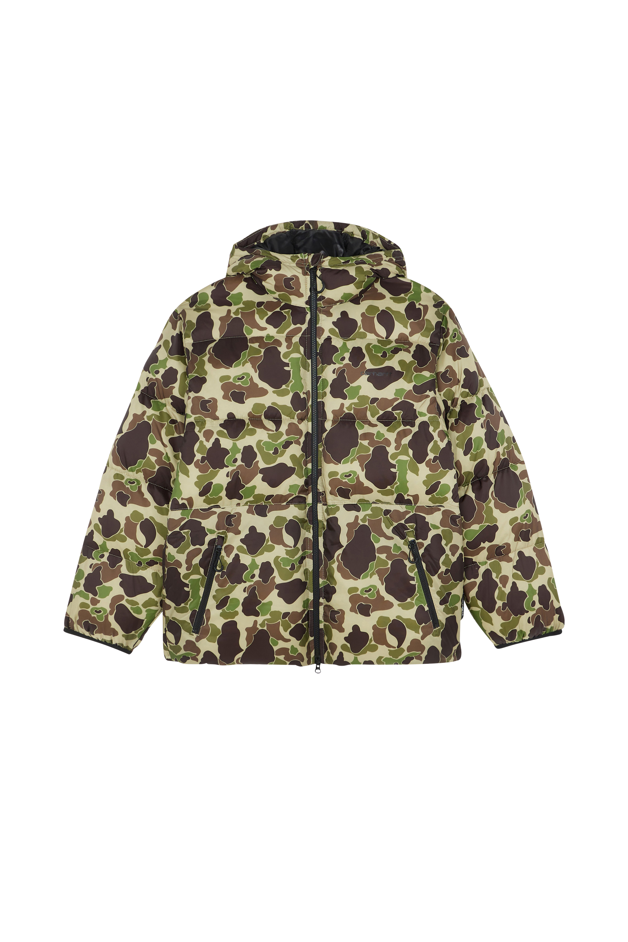 Lightweight quilted padded jacket with high neck Multicolored