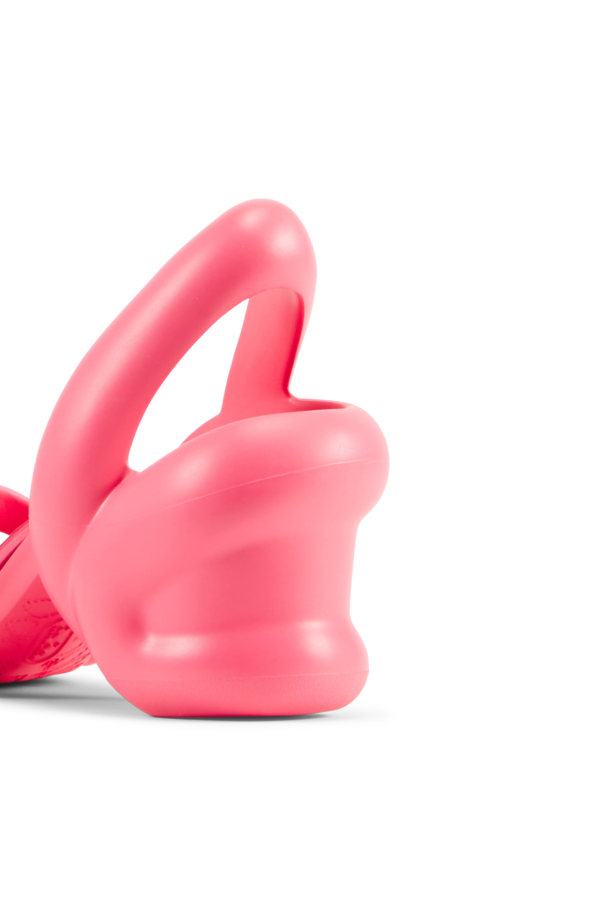 Flat furry sheepskin sandals Pink