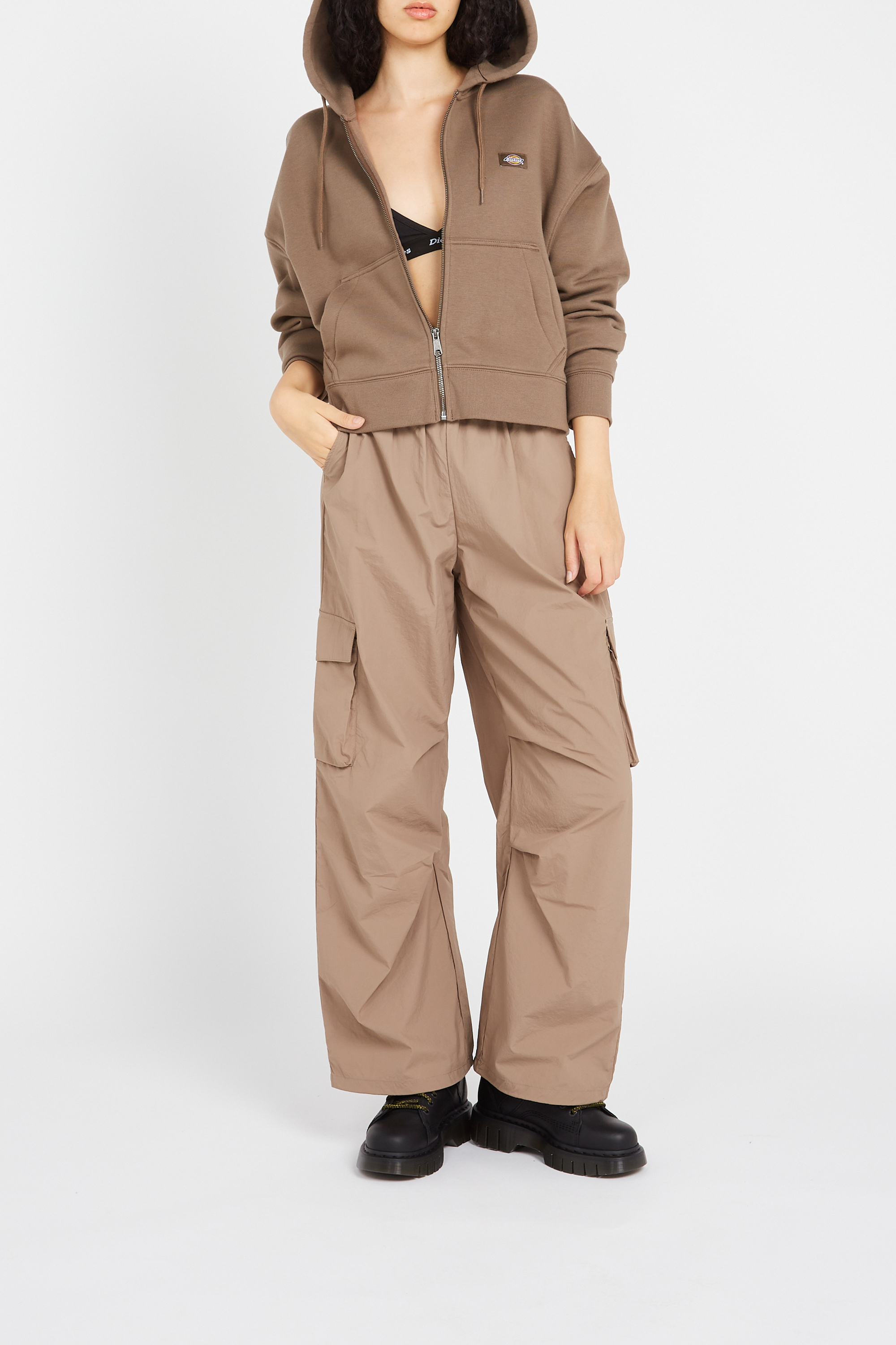 Zip-up hoodie DICKIES Brown