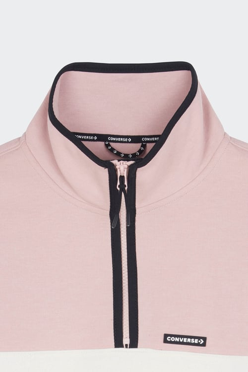 CONVERSE Sweatshirt zippé Rose