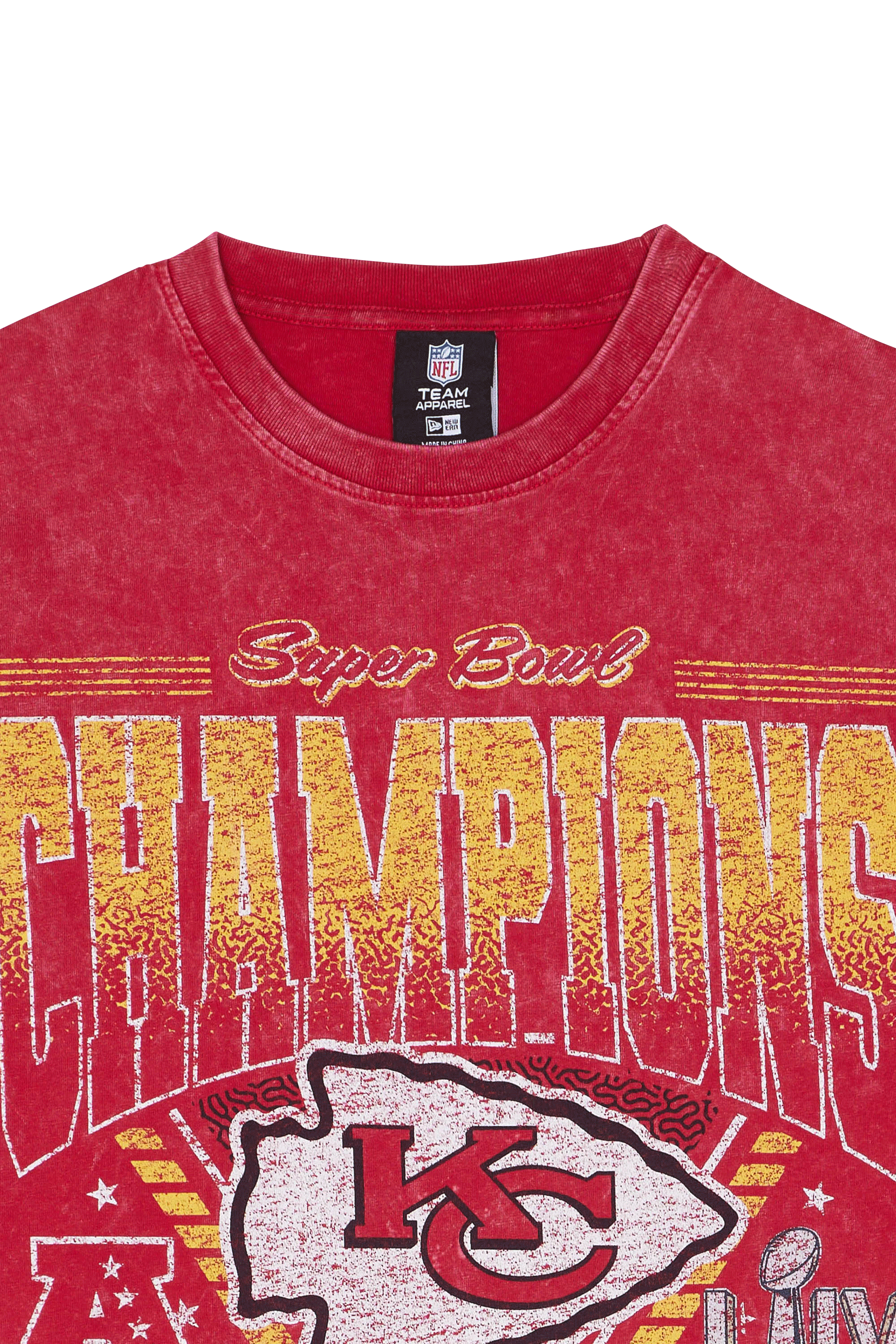 Regular-fit round-neck cotton T-shirt Red