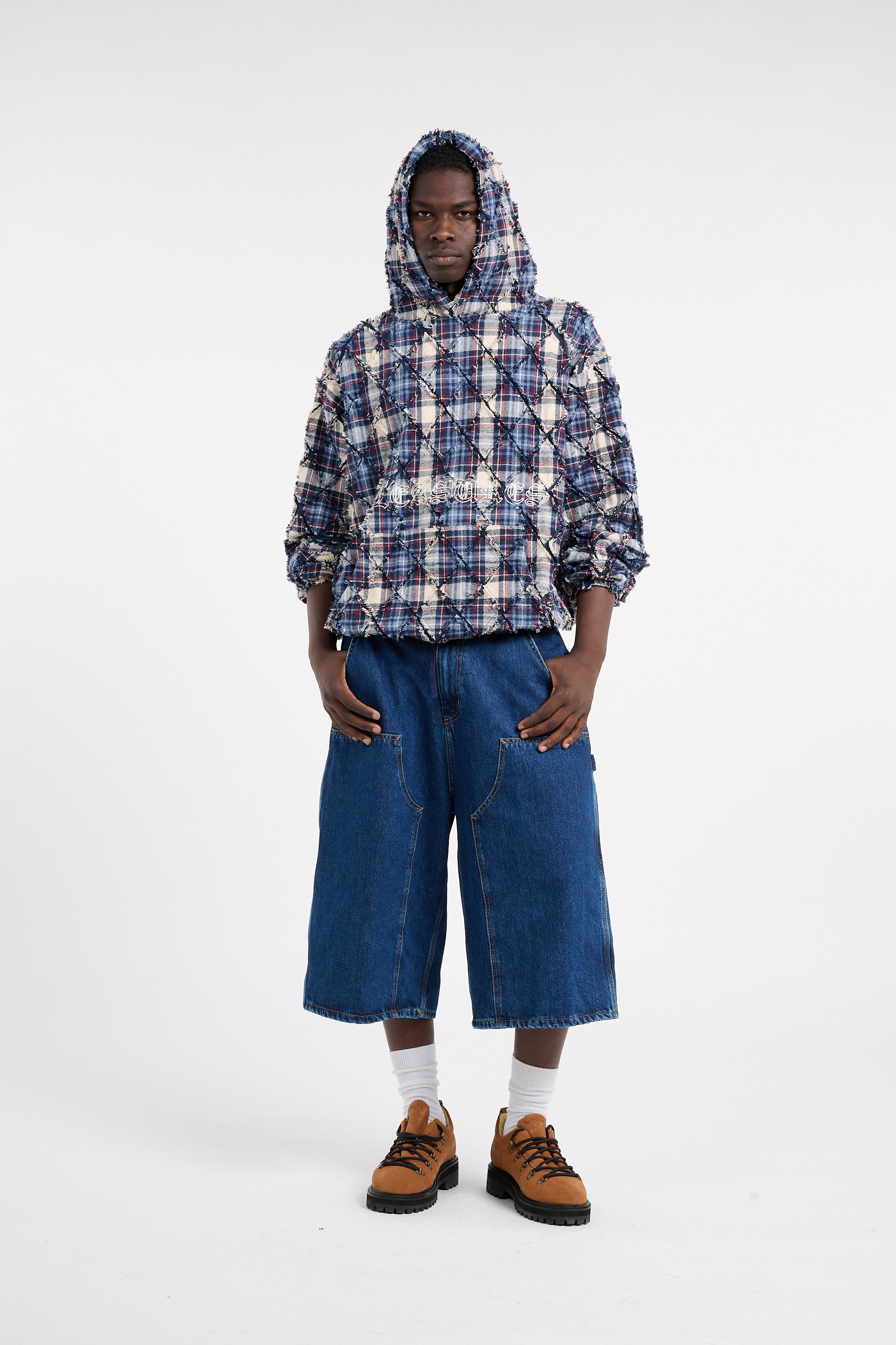 Raw denim oversized Bermuda shorts | Blue CARHARTT WIP Men
