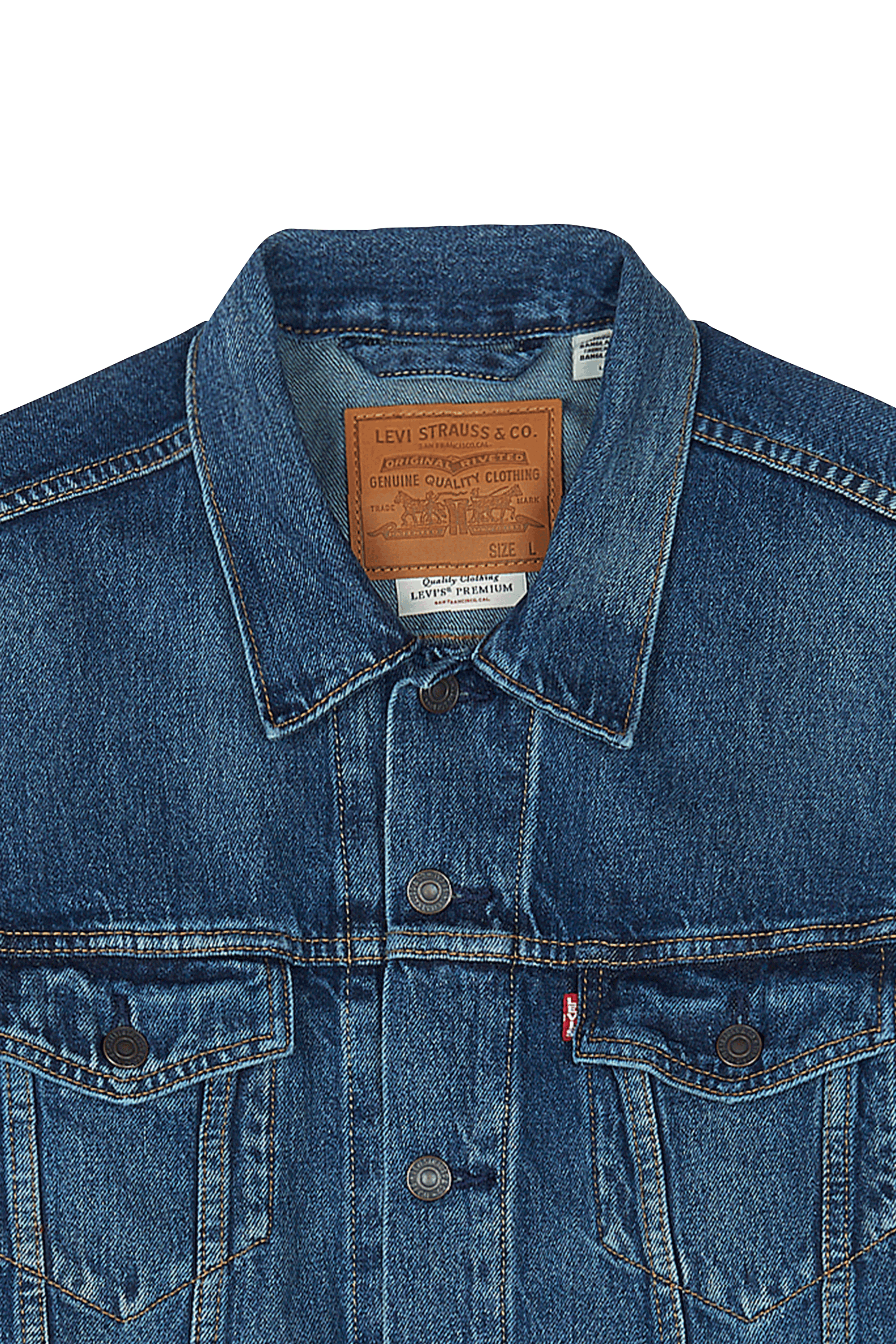 Veste col classique en jean | Bleu LEVI'S Homme
