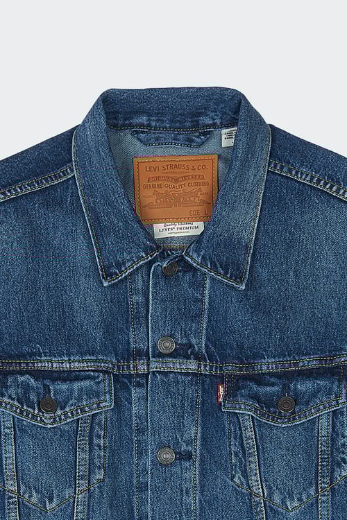 LEVI'S Veste col classique en jean Bleu