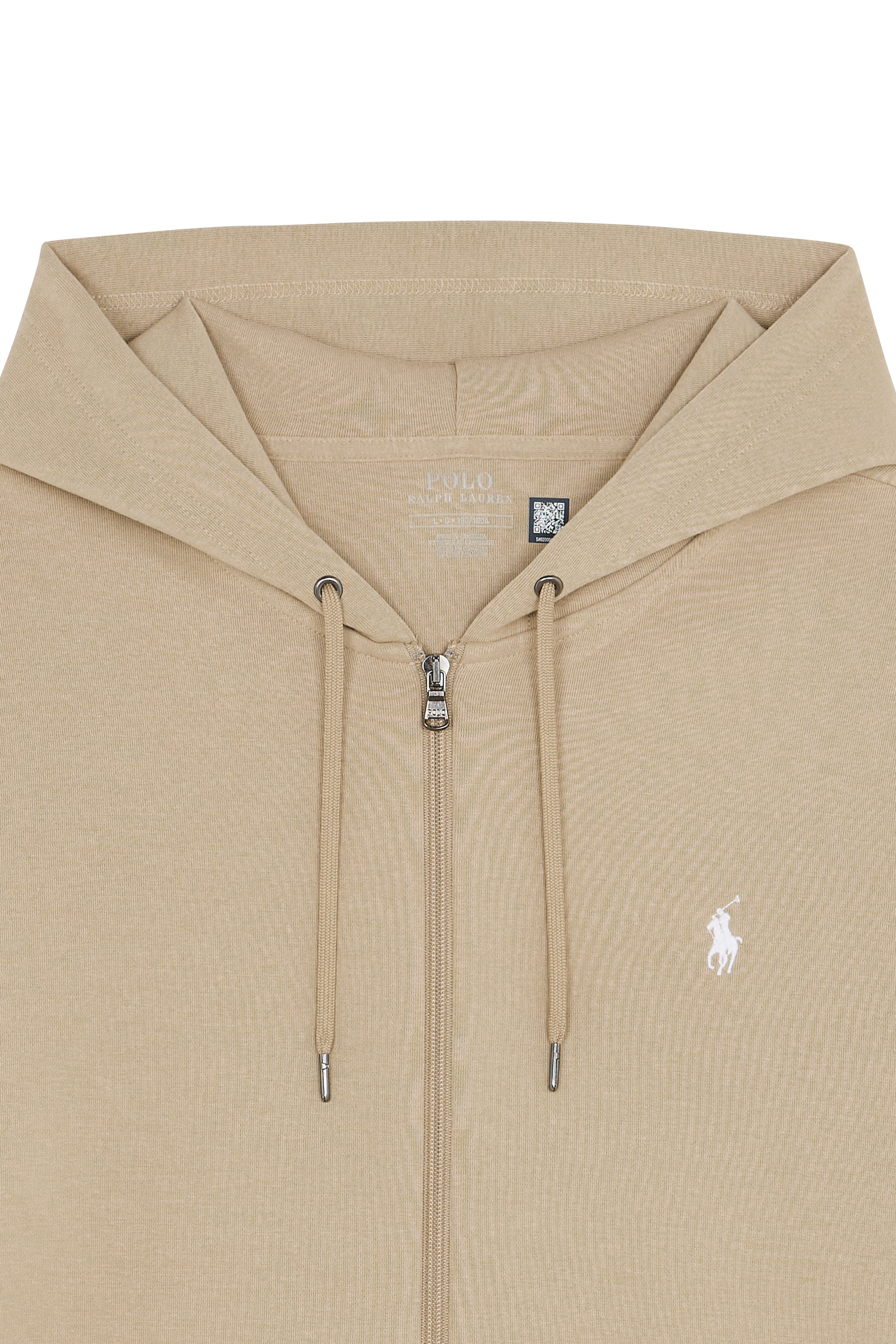 Hoodie zippé Beige
