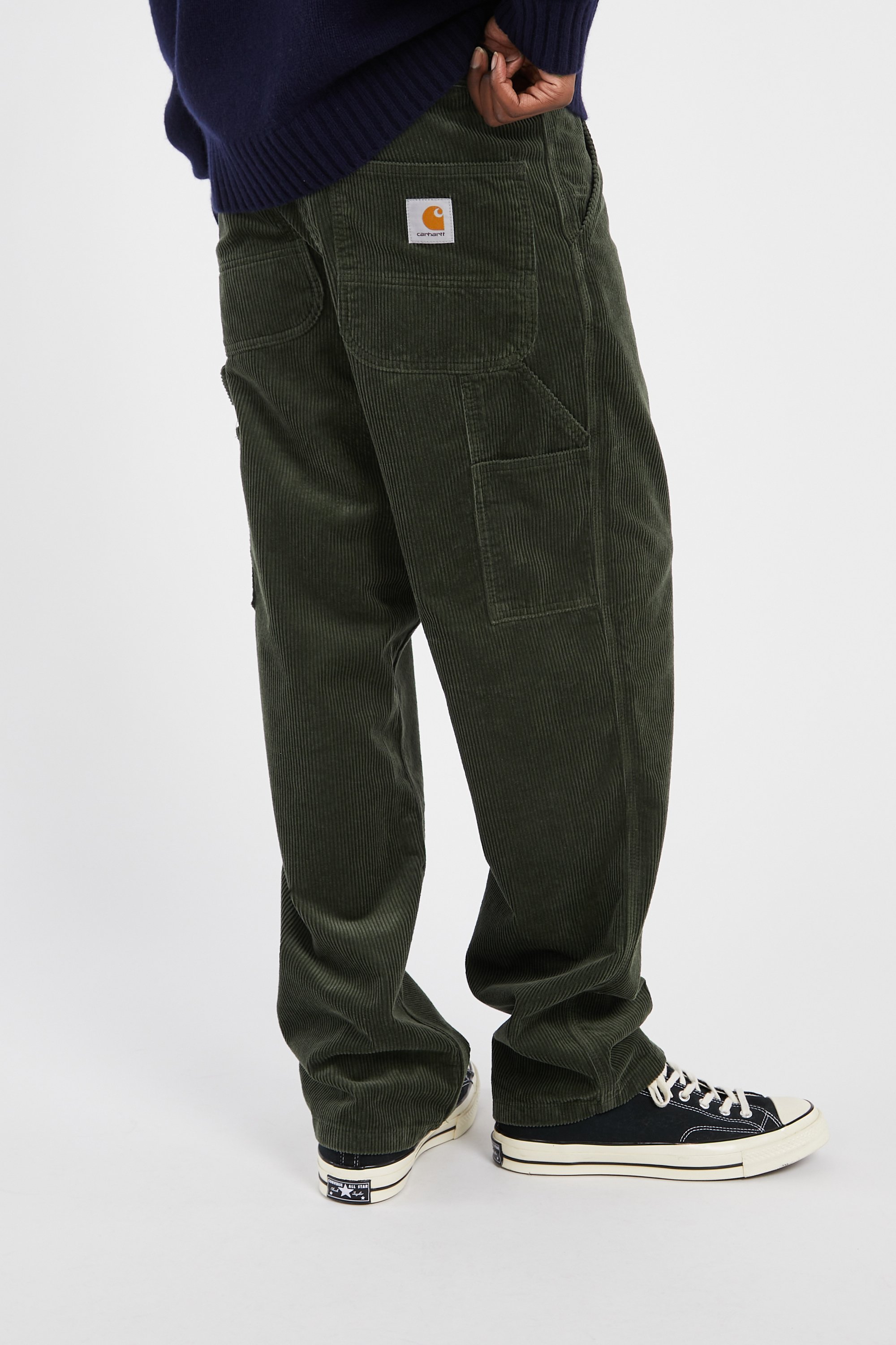 Straight velour trousers | Green CARHARTT WIP Men