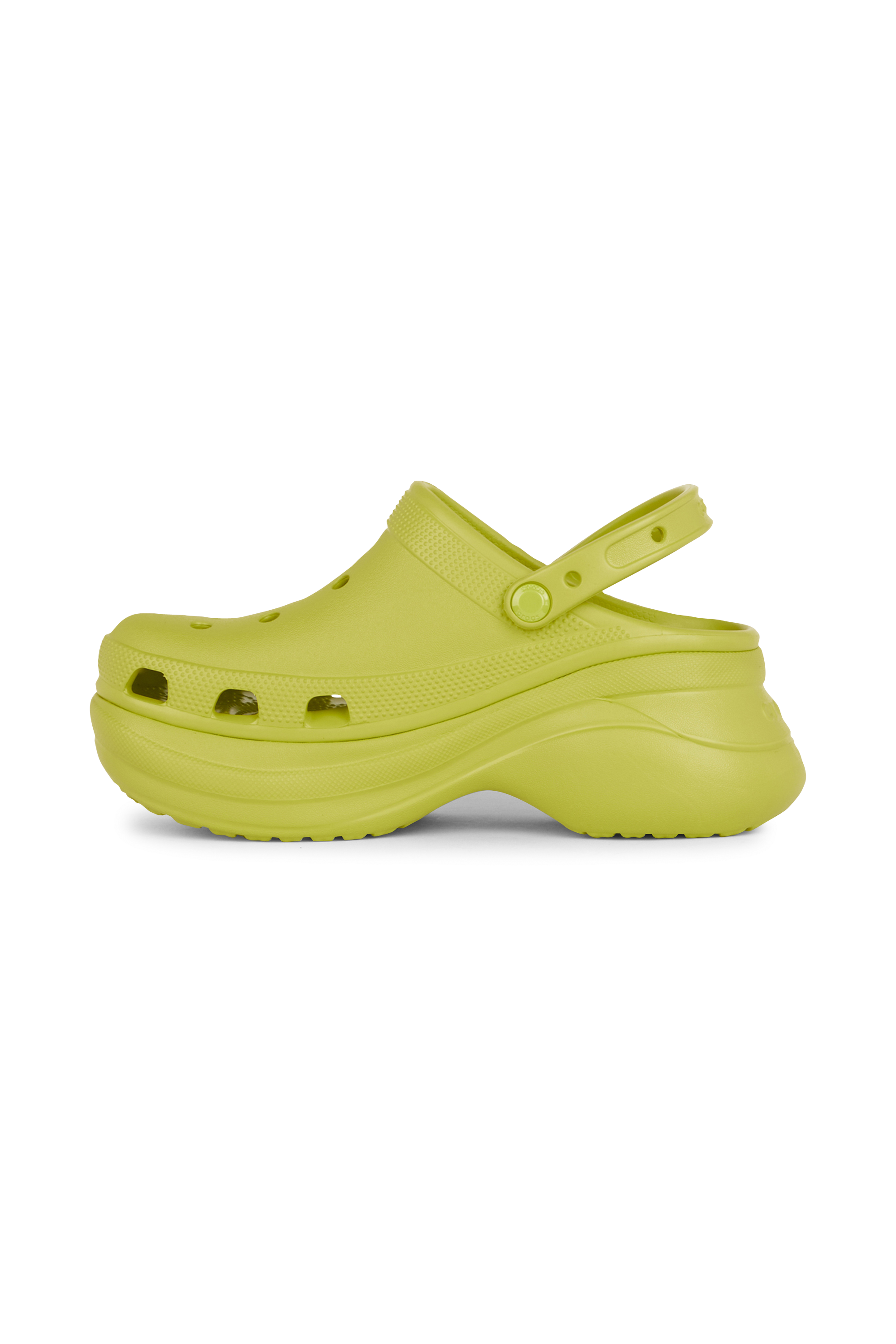 Flat furry sheepskin sandals Green